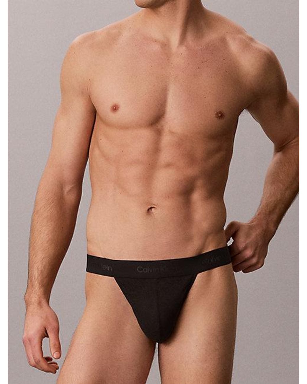 Calvin Klein Brown Thong Refined Lace for men