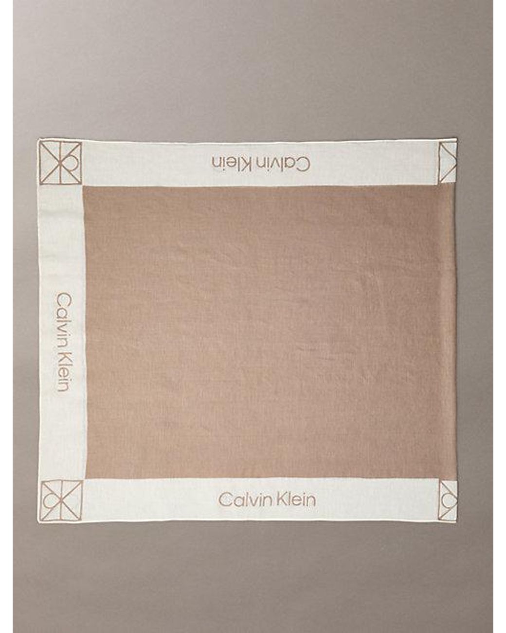 Calvin Klein Natural Linen Blen Pareo Wrap Scarf