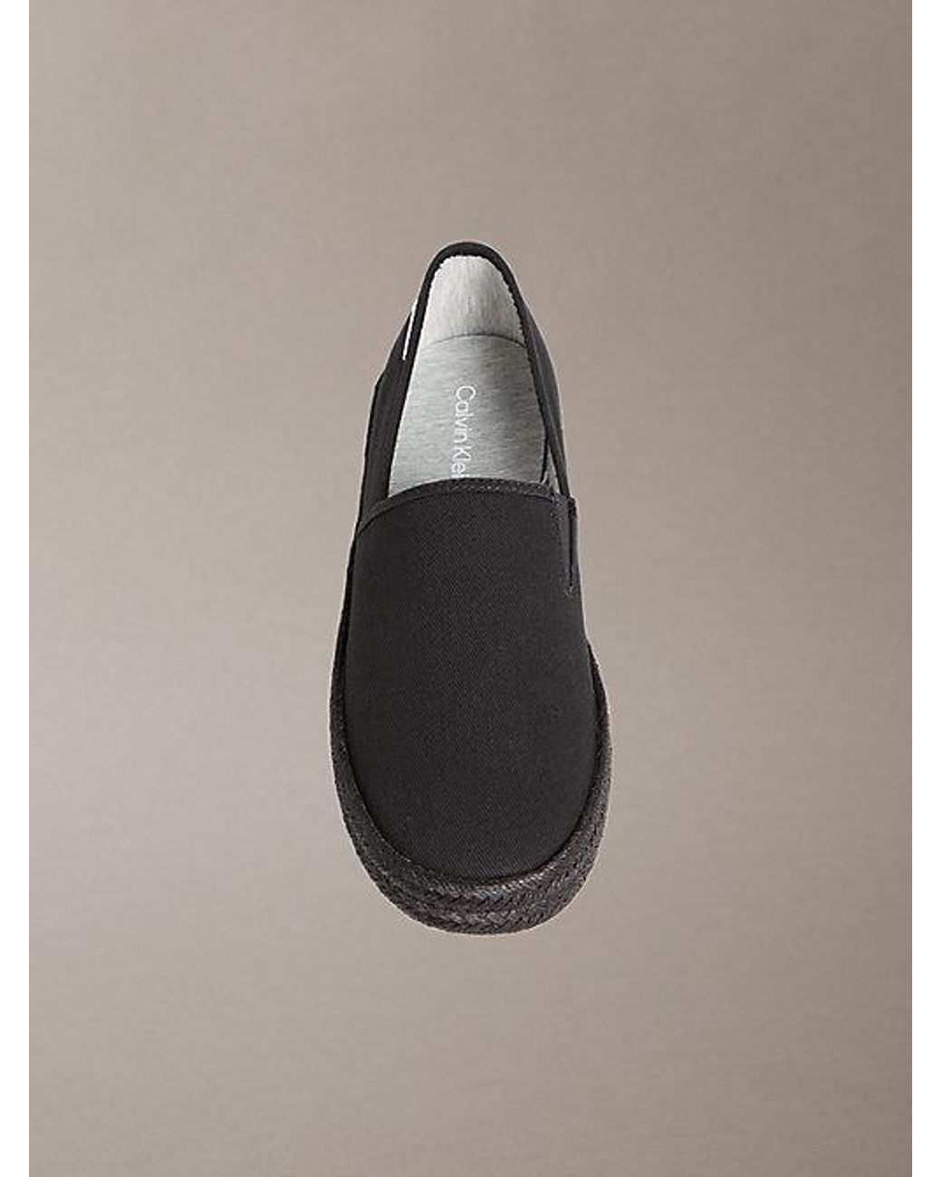 Calvin Klein Gray Javi Cotton Canvas Espadrilles for men
