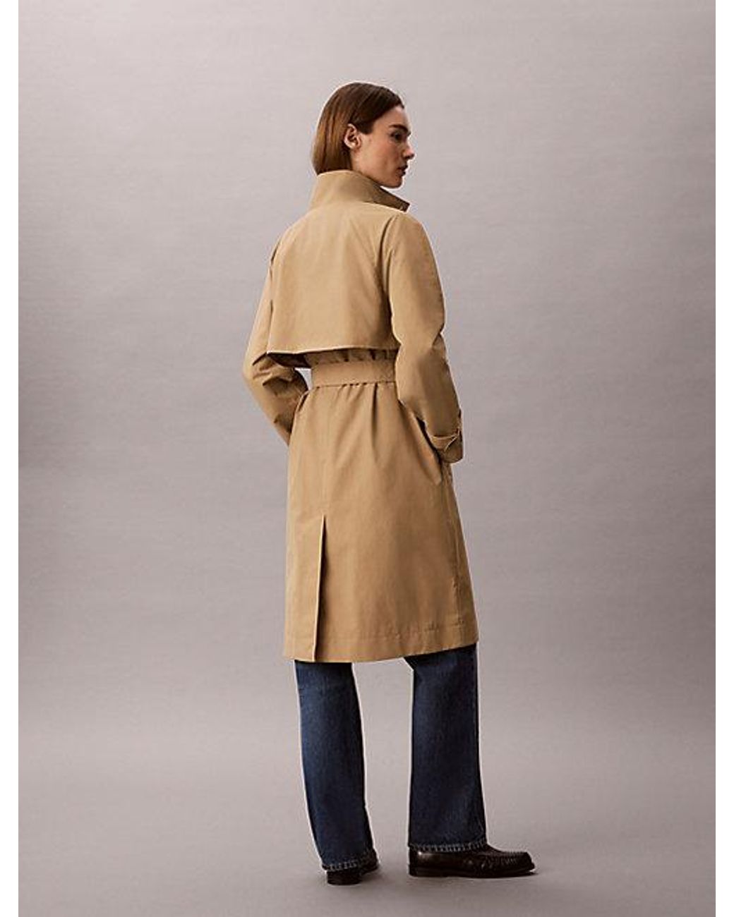 Calvin Klein Natural Jeans Tech Long Trench Coat