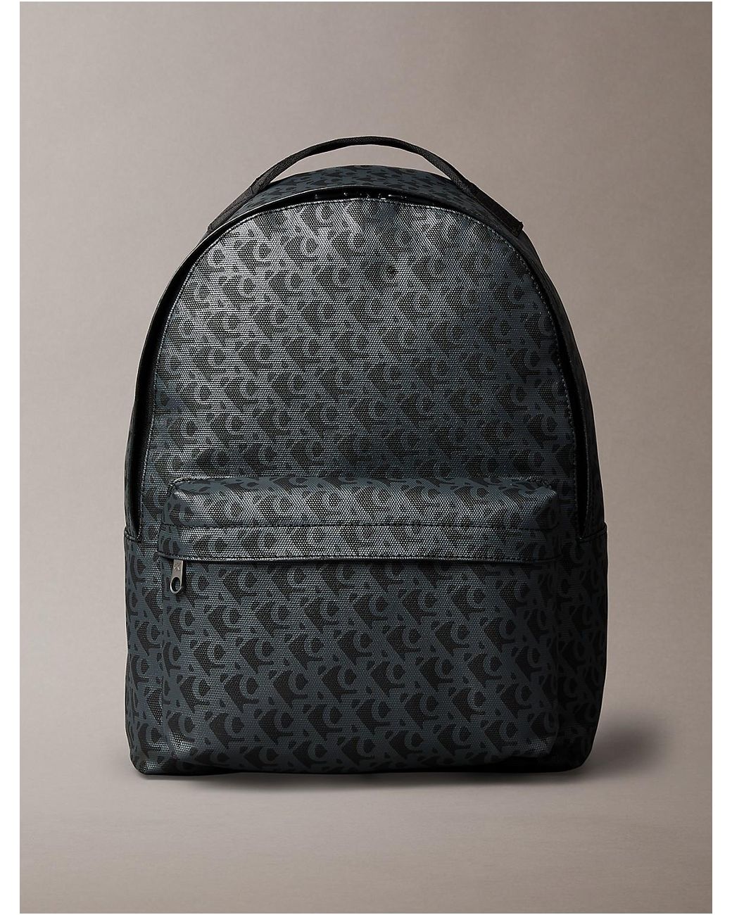 Calvin Klein Allover Monogram Backpack in Gray for Men | Lyst