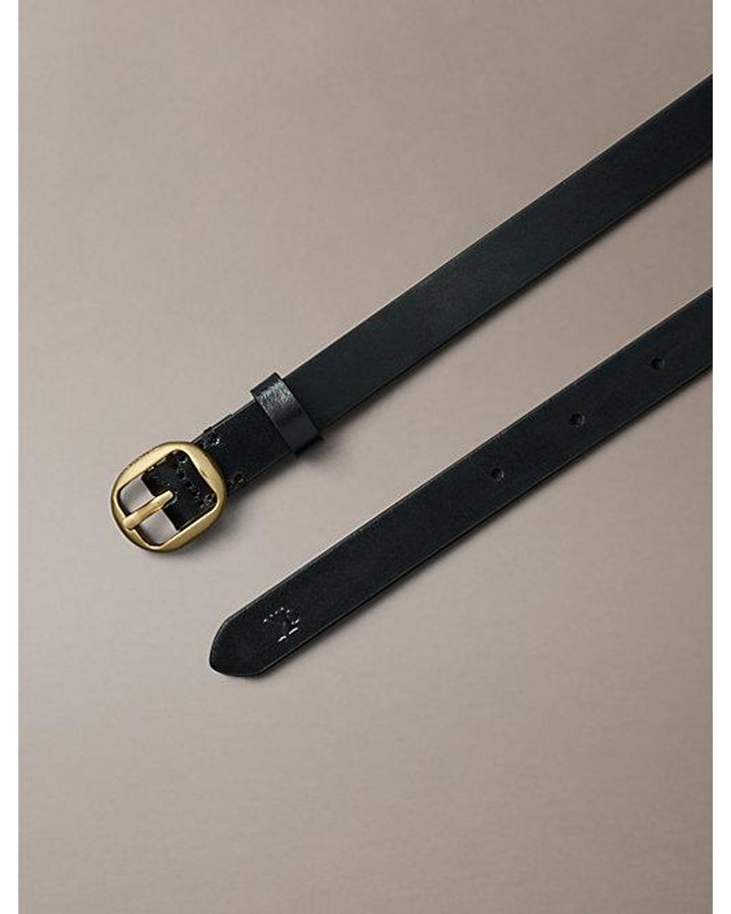Calvin Klein Multicolor Leather Round Buckle Belt