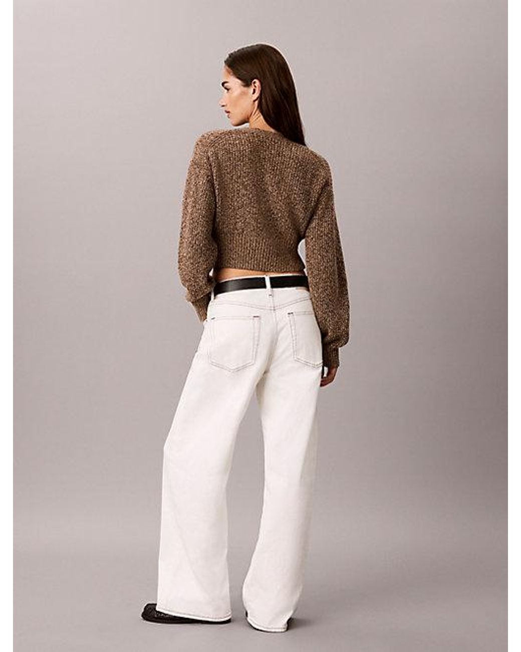 Calvin Klein Natural Jeans Wide Leg Jeans