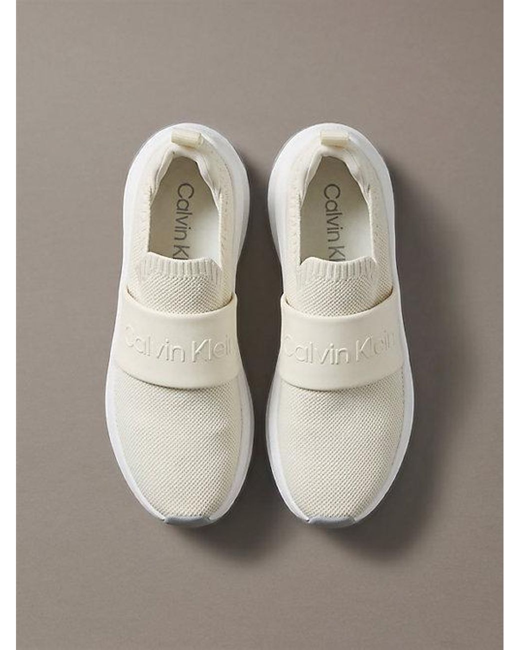 Calvin Klein Metallic Ck Volumax Slip On Runner Trainers