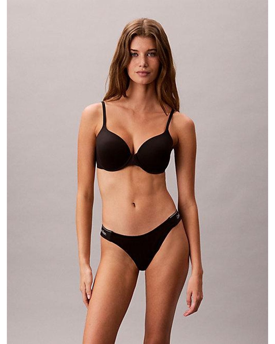 Calvin Klein Brown Bikini Briefs Icon Cotton Modal