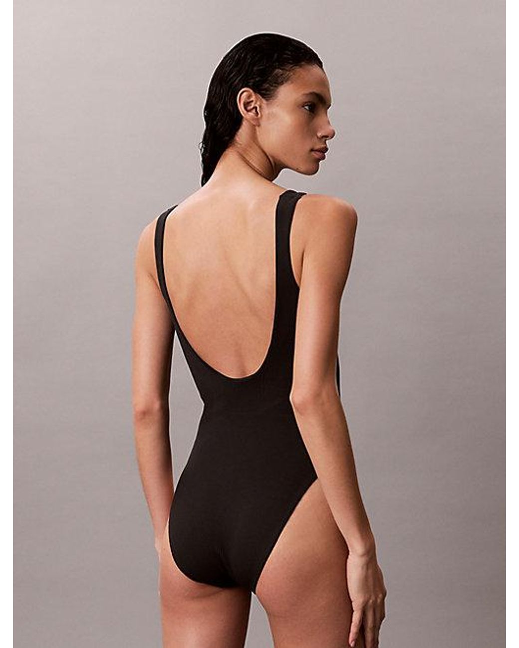 Calvin Klein Shapewear Badpak in het Black
