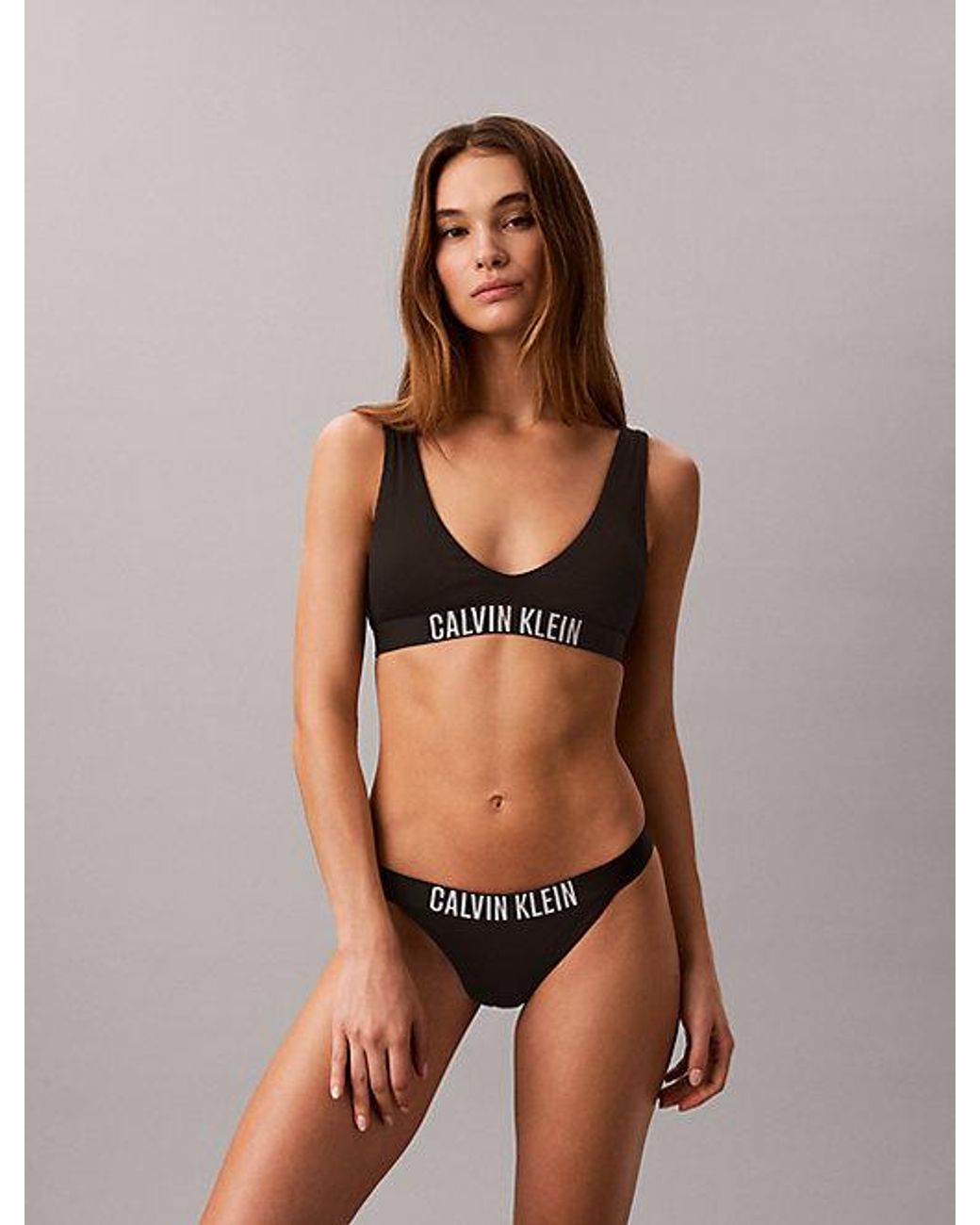 Calvin Klein Brown Brazilian Bikini Bottoms Intense Power