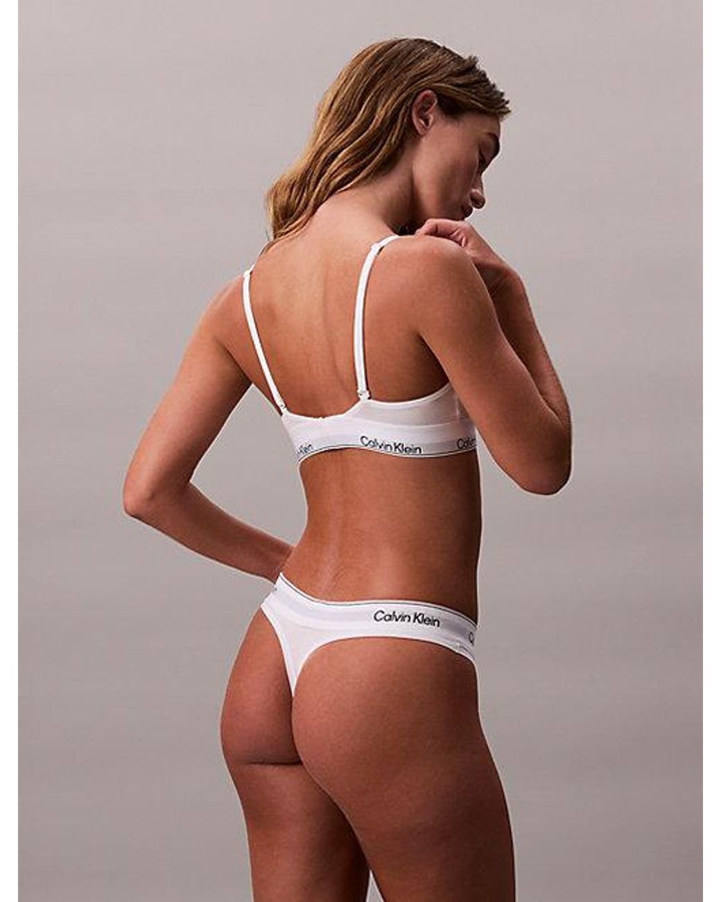 Calvin Klein String in het White