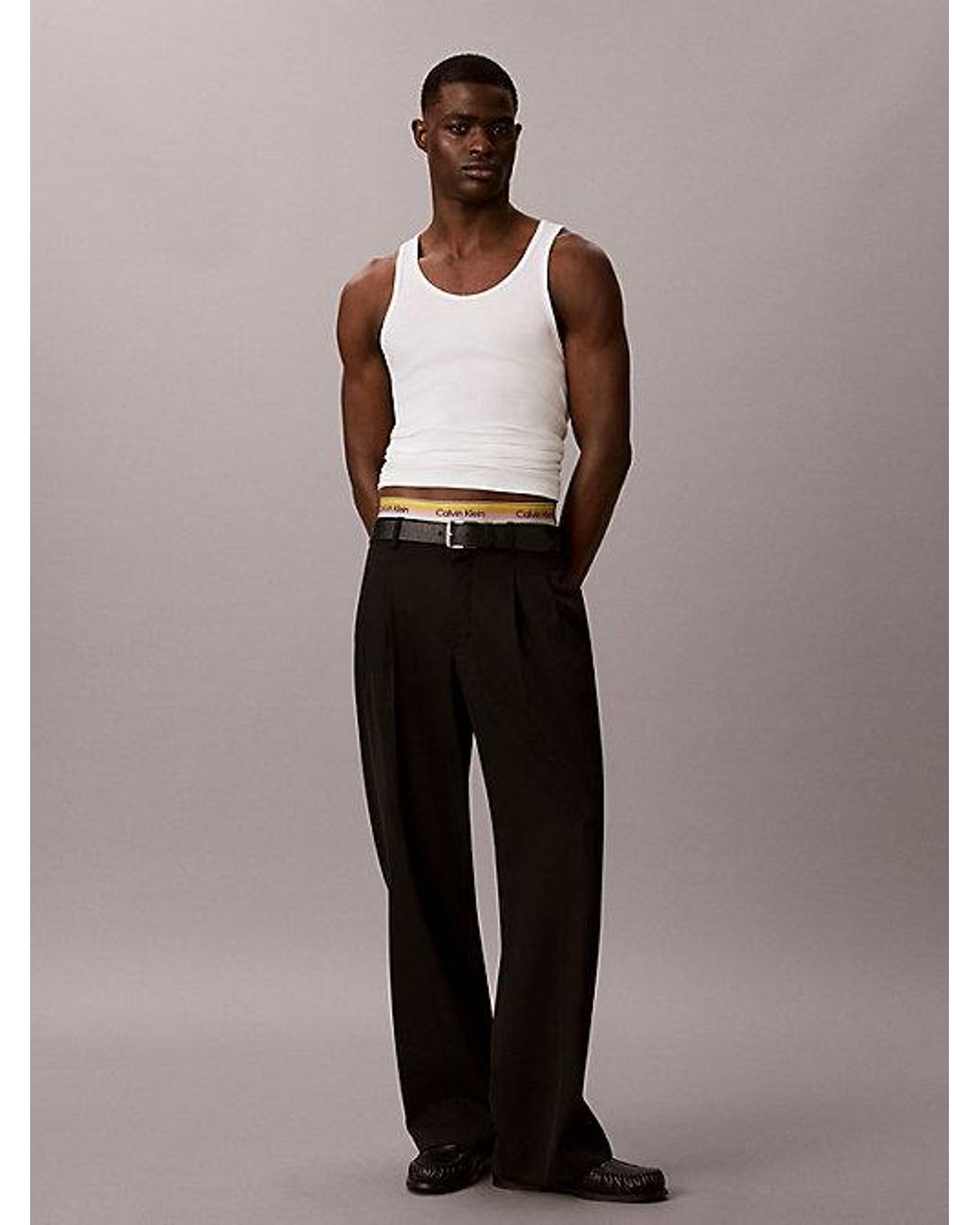 Calvin Klein Brown Trunks Icon Cotton Stretch Pride for men