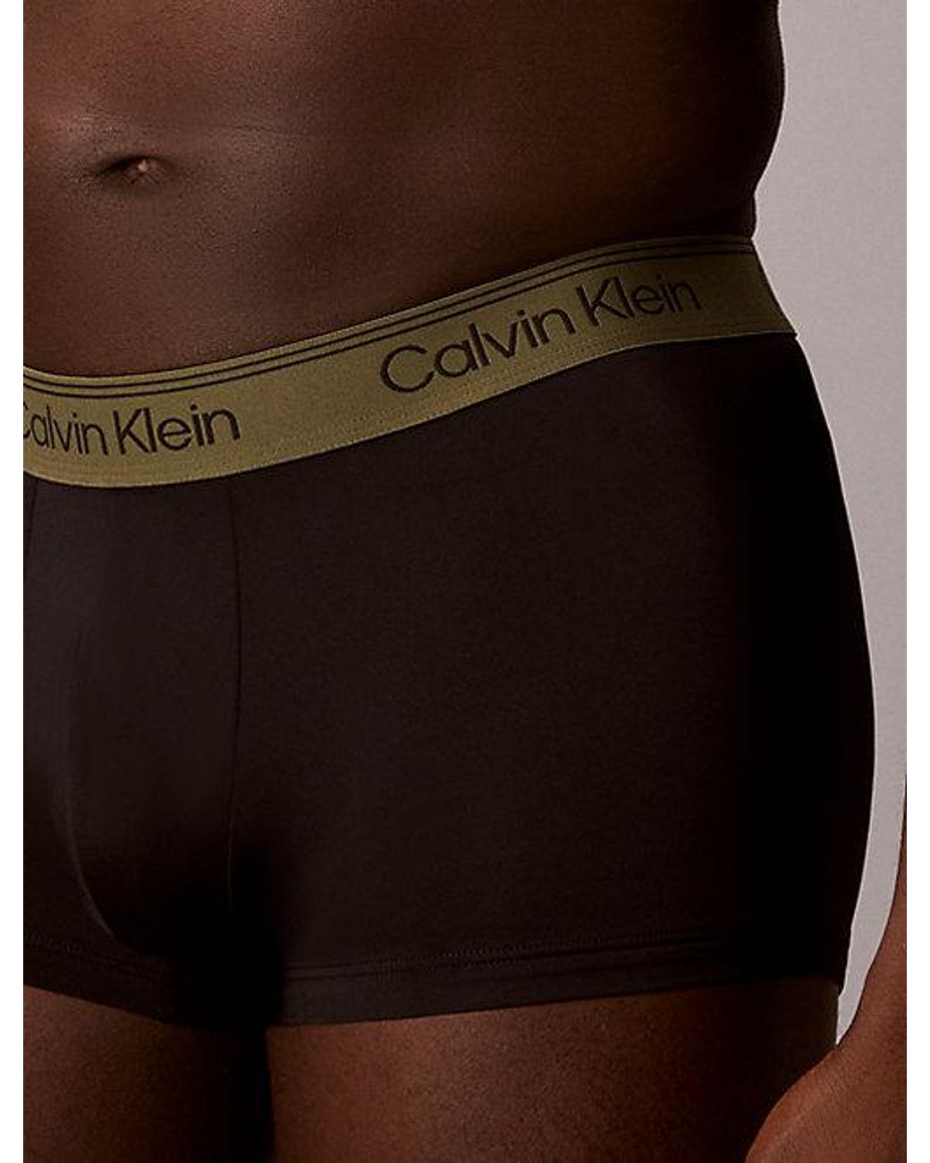 Calvin Klein Black 5 Pack Low Rise Trunks Flex Microfibre Stretch for men