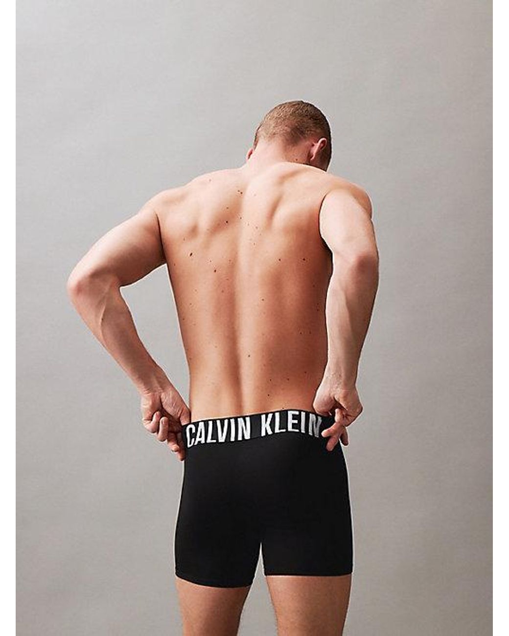 Calvin Klein Black 3 Pack Boxer Briefs Intense Power Microfibre Stretch for men