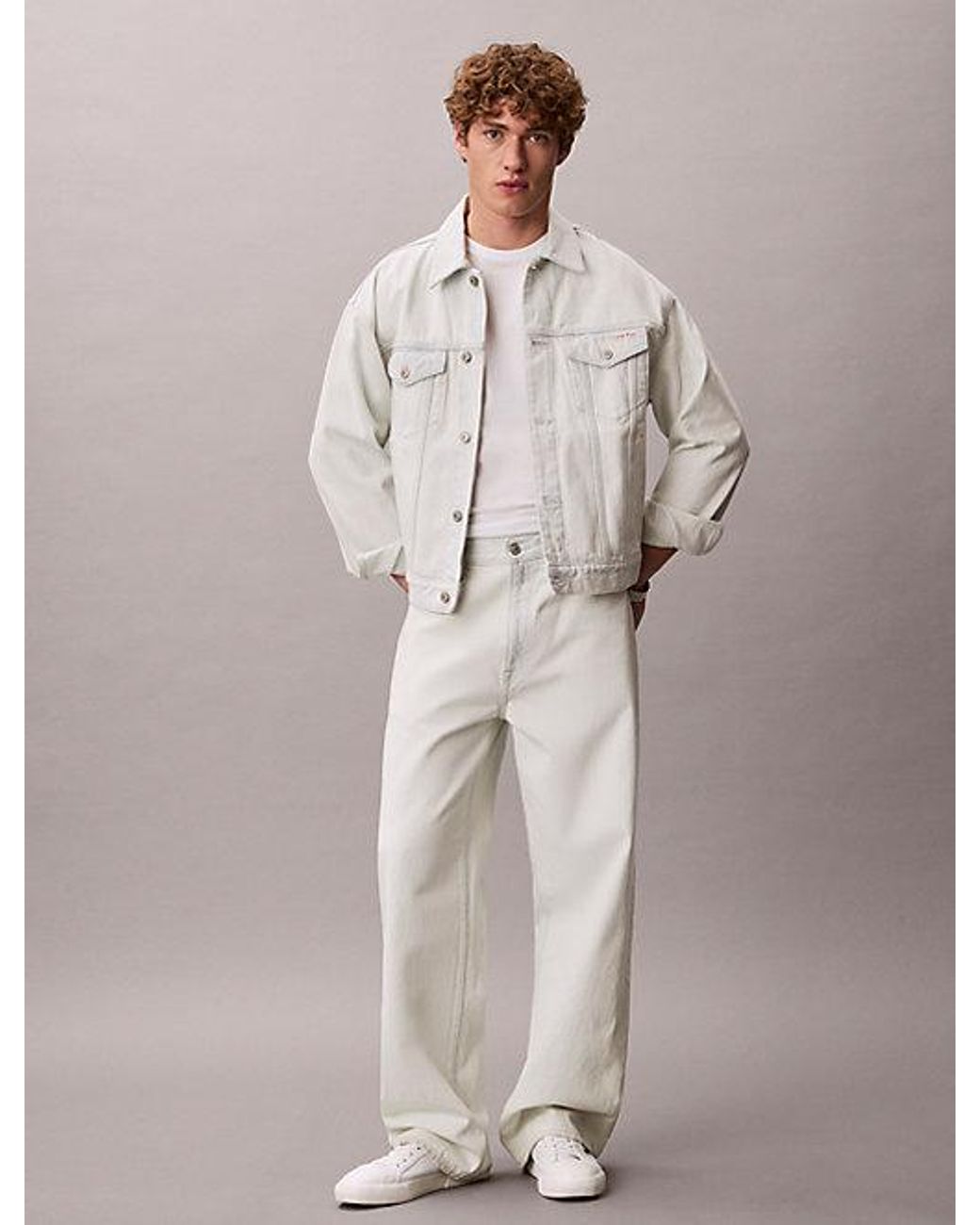Calvin Klein Gray Jeans Baggy Jeans for men