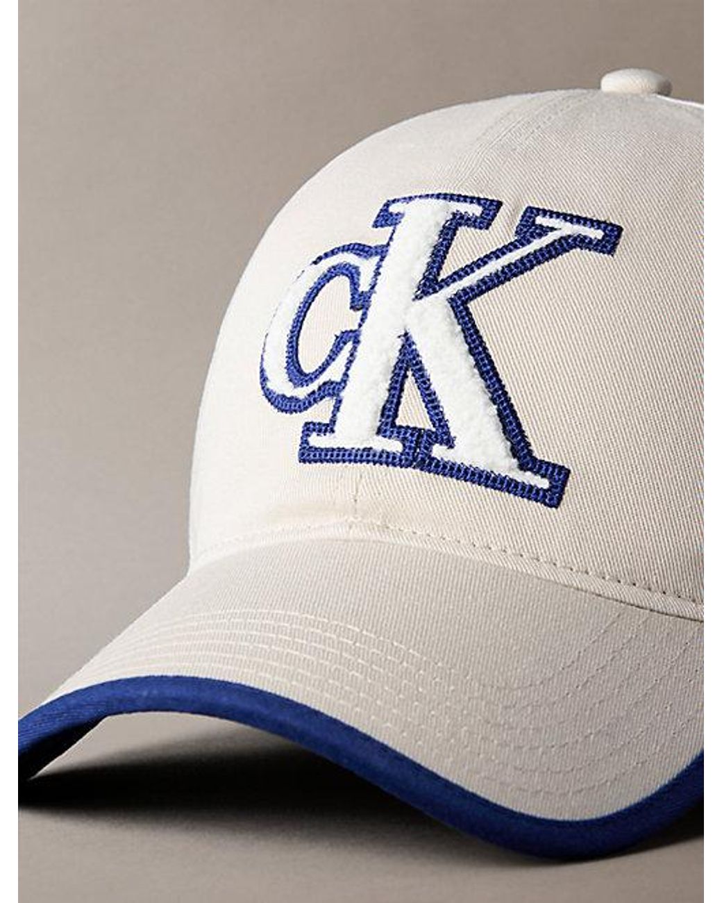 Calvin Klein Metallic Textured Monogram Baseball Cap for men