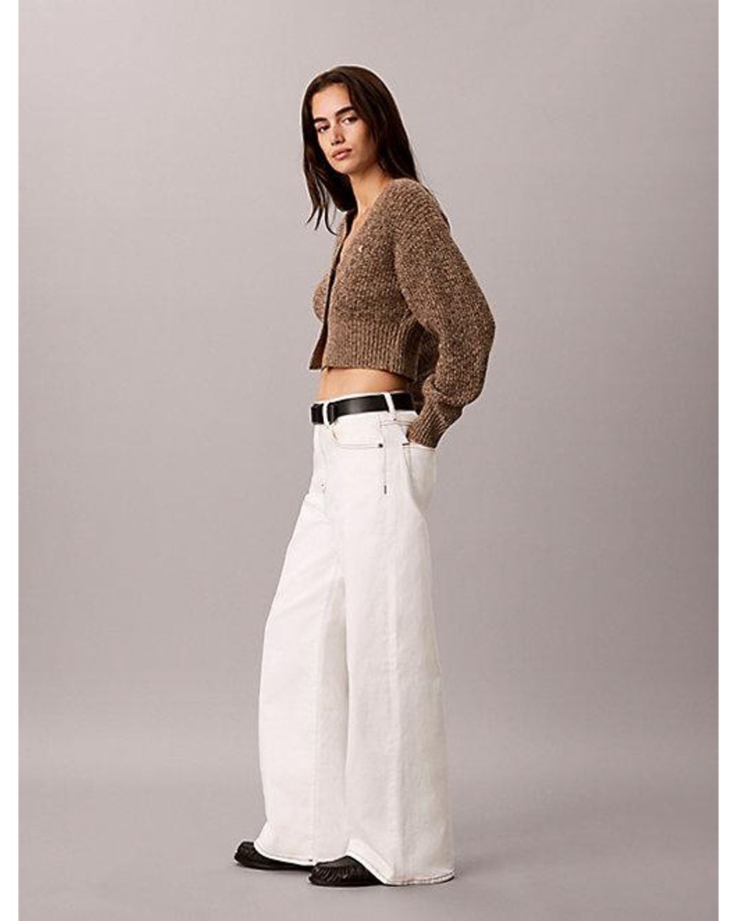 Calvin Klein Natural Jeans Wide Leg Jeans