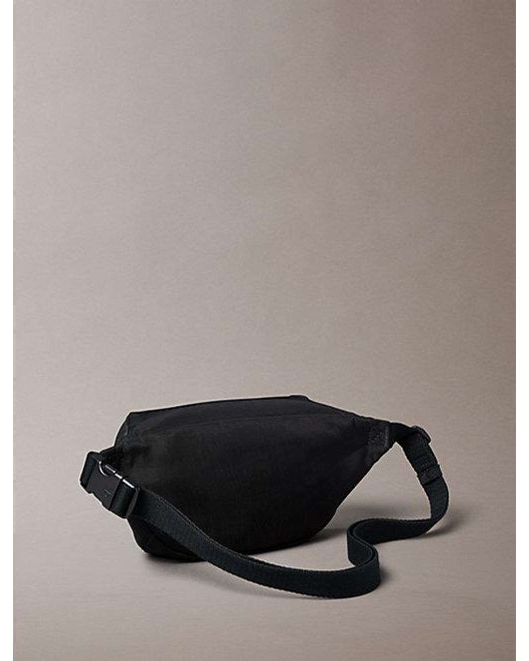 Calvin Klein Black Nylon Signature Logo Bum Bag for men