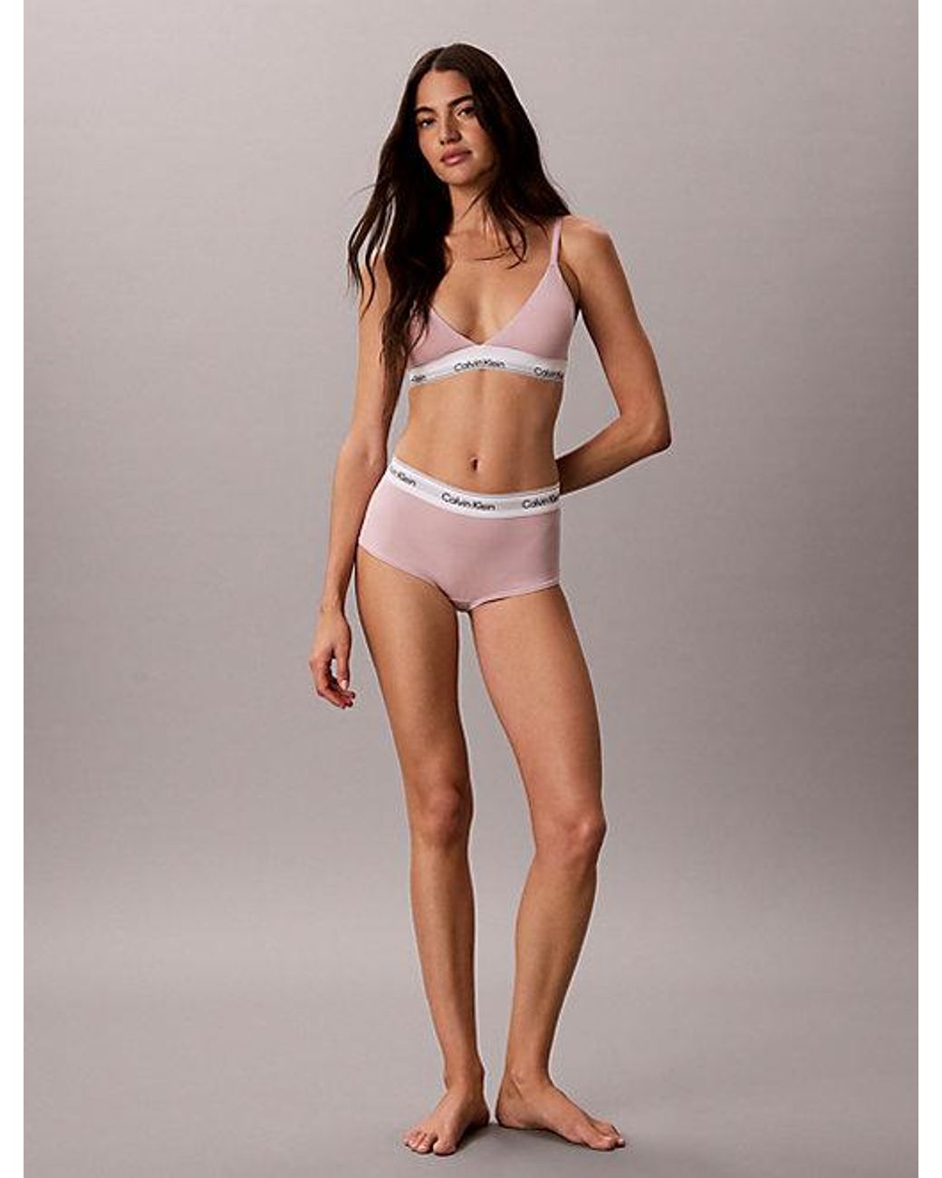 Calvin Klein Multicolor Lightly Lined Triangle Bralette Icon Cotton Modal