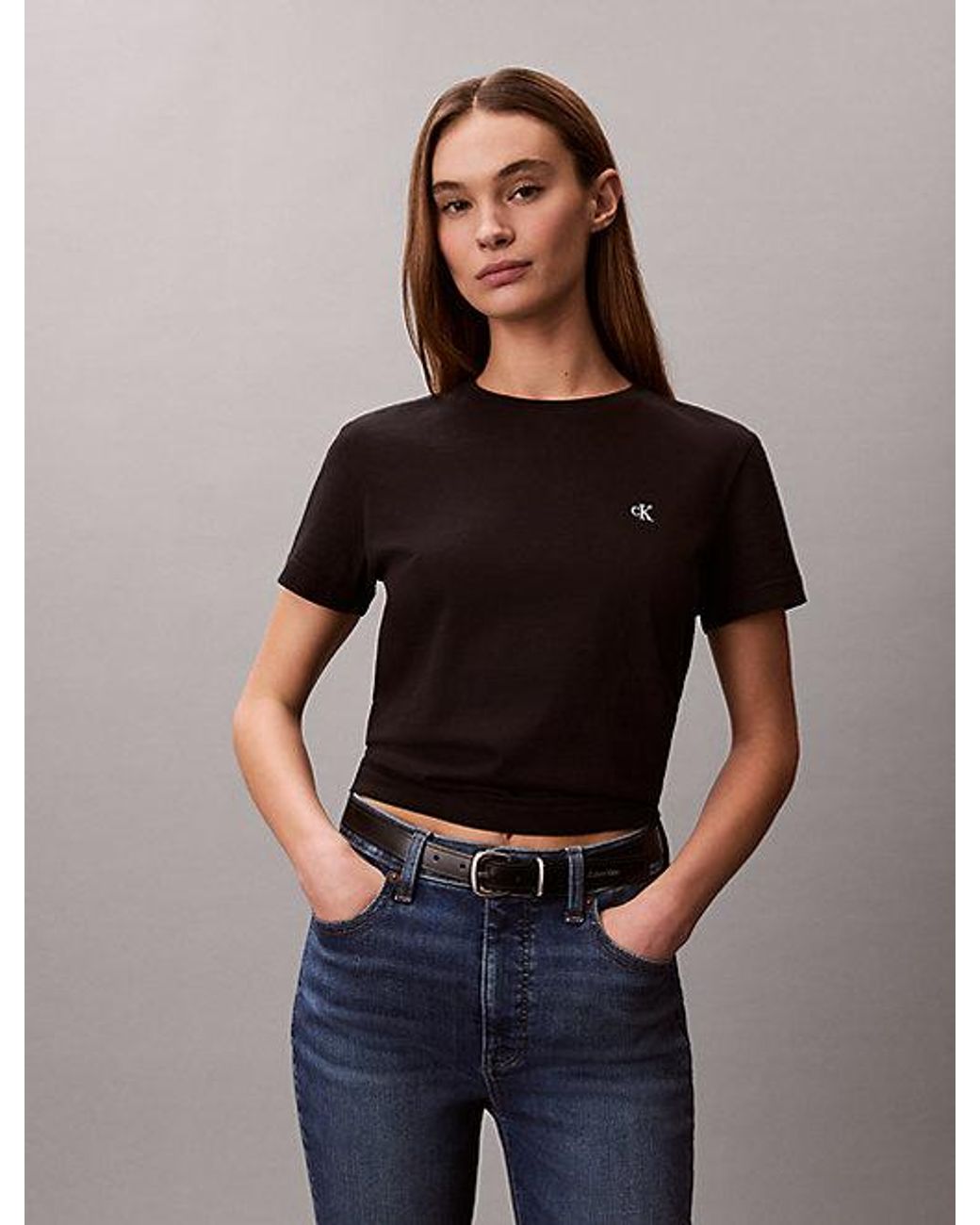 Calvin Klein Black Jeans Monogram T-Shirt