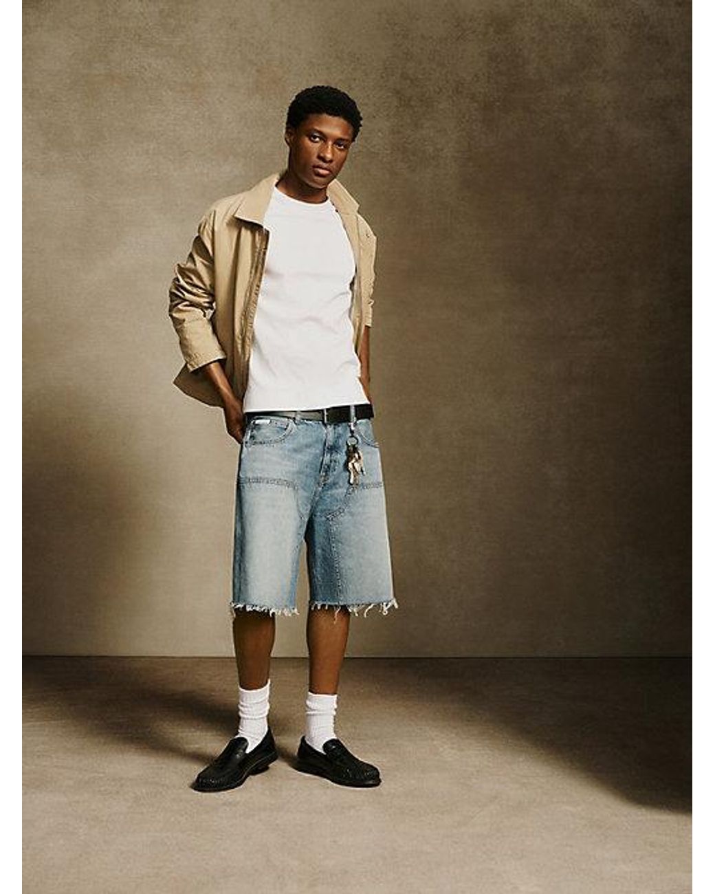 Calvin Klein Blue Jeans 90S Denim Utility Shorts for men