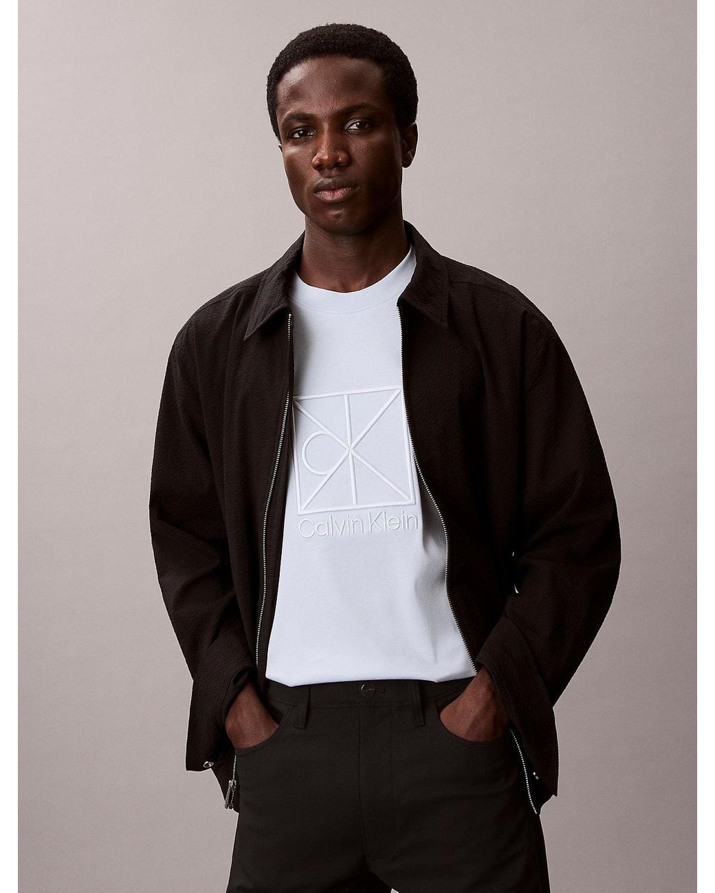 Calvin Klein Multicolor Relaxed Embroidered Logo T-Shirt for men