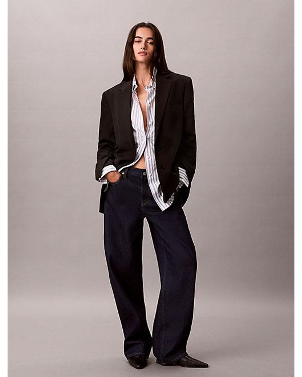Calvin Klein Blue Jeans Relaxed Barrel Jeans