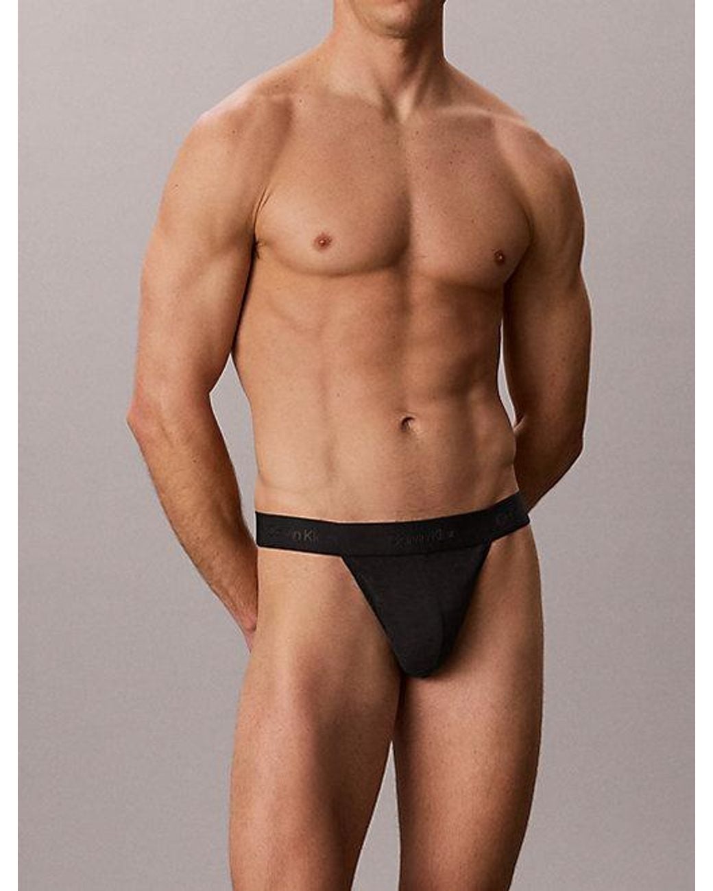 Calvin Klein Brown Thong Refined Lace for men