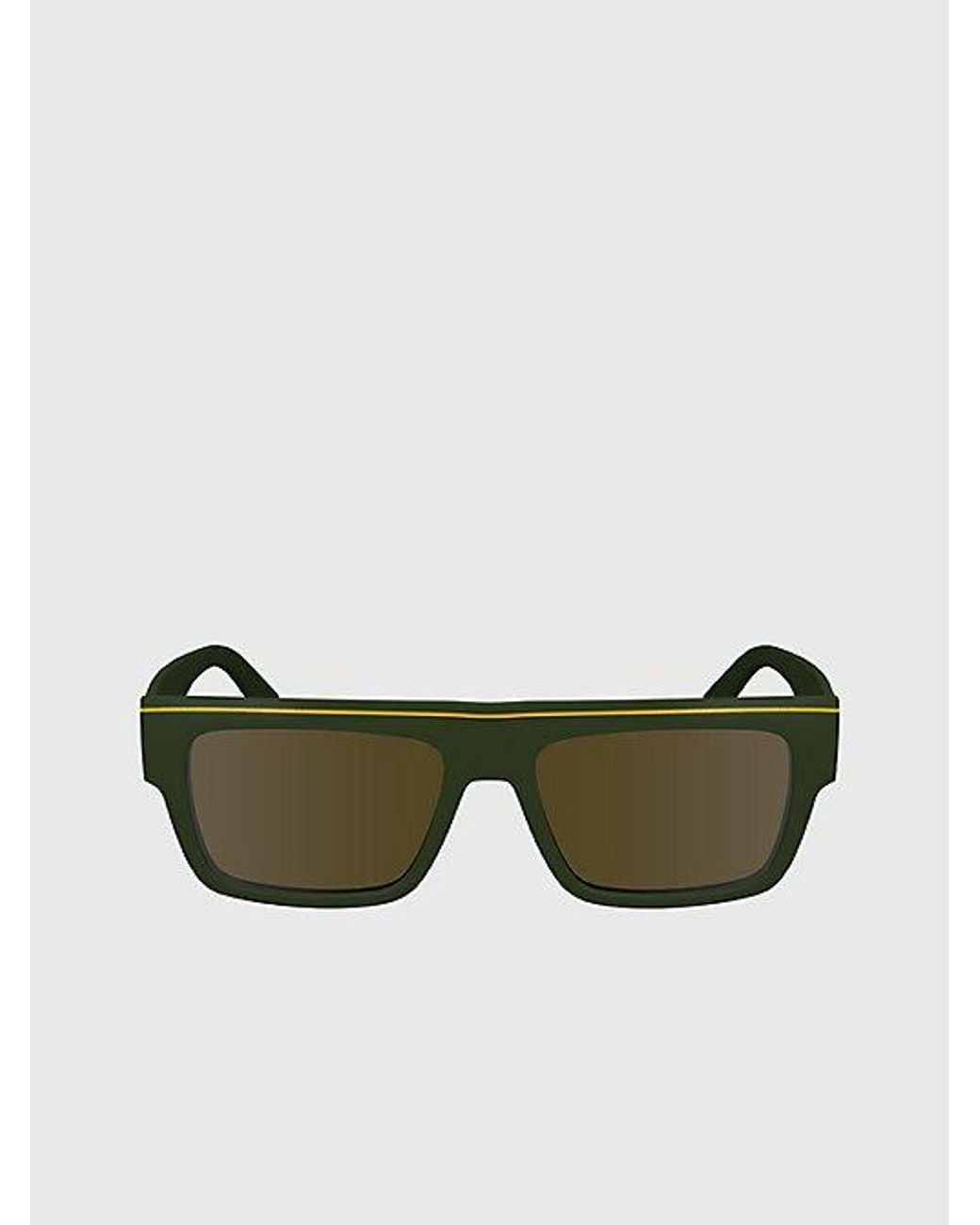 Calvin Klein Green Jeans Modified Rectangle Sunglasses for men
