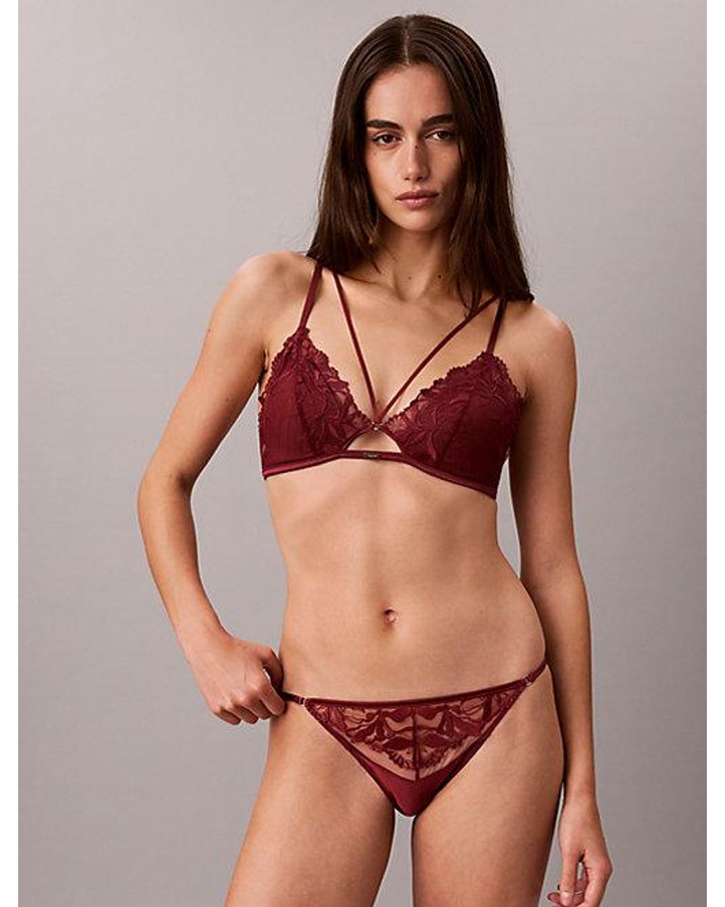 Calvin Klein Multicolor Bikini Briefs Ck Lace Floral