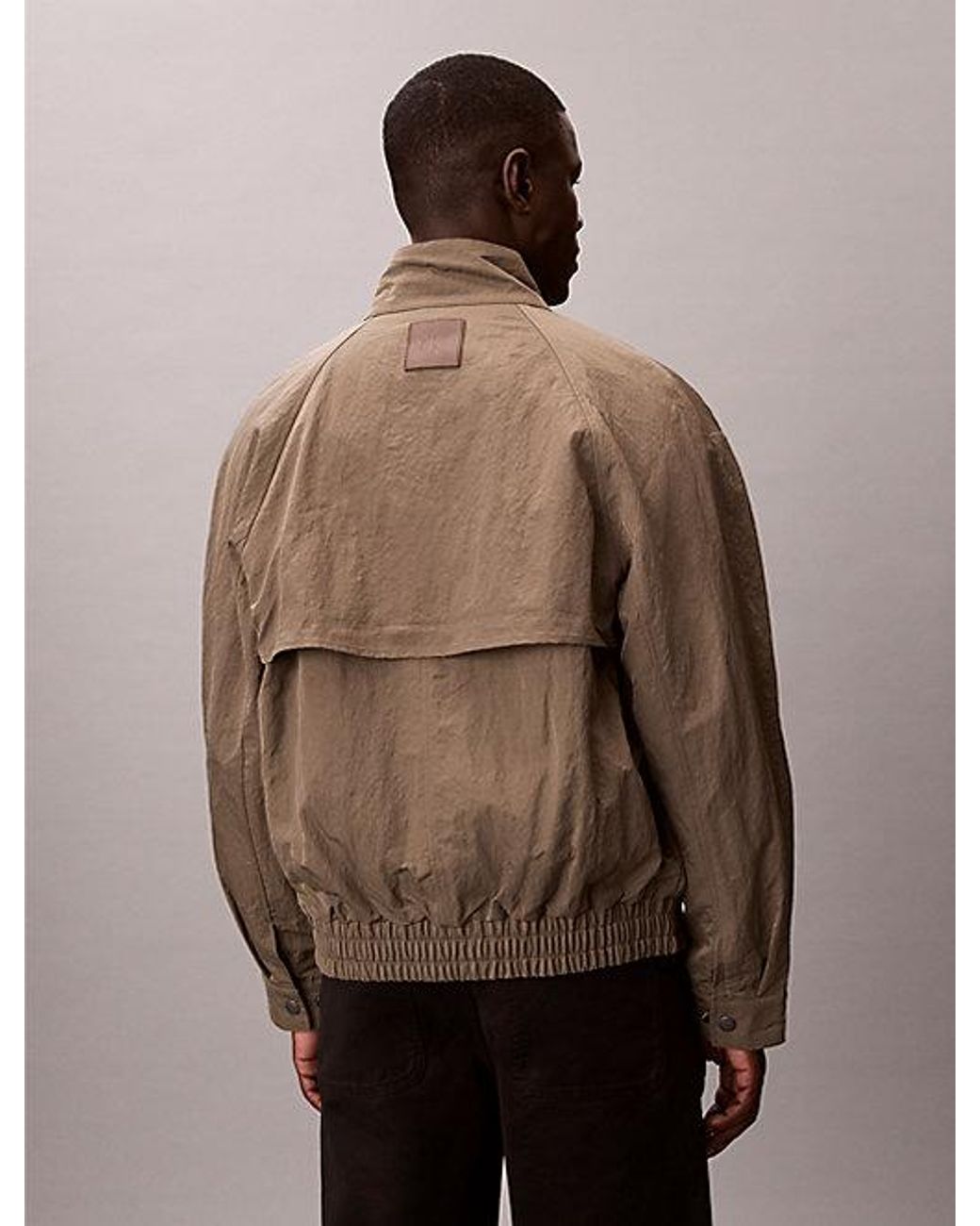 Calvin Klein Tech Relaxed Blouson-Jack in het Natural voor heren