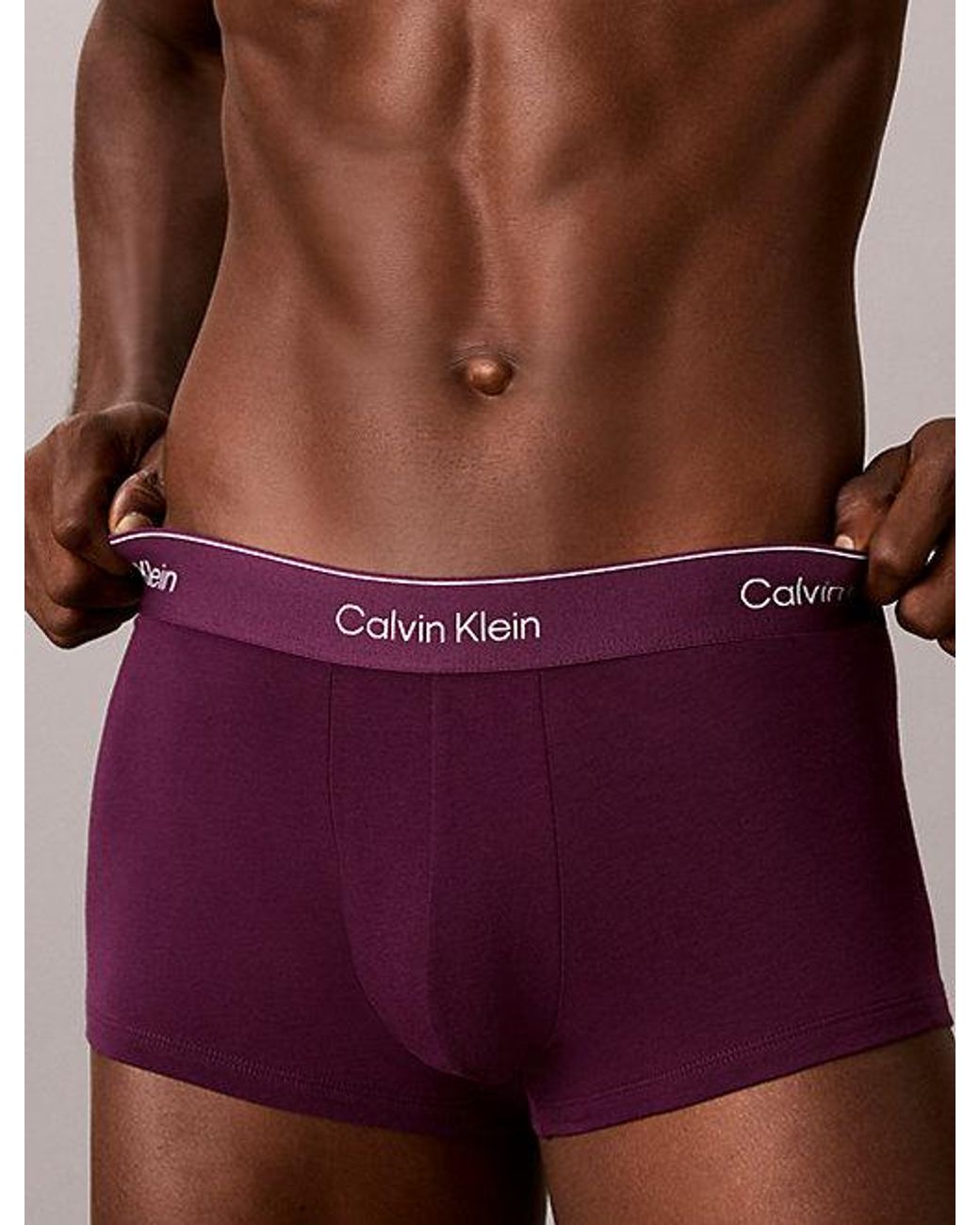 Calvin Klein Metallic 5 Pack Low Rise Trunks Icon Cotton Stretch for men