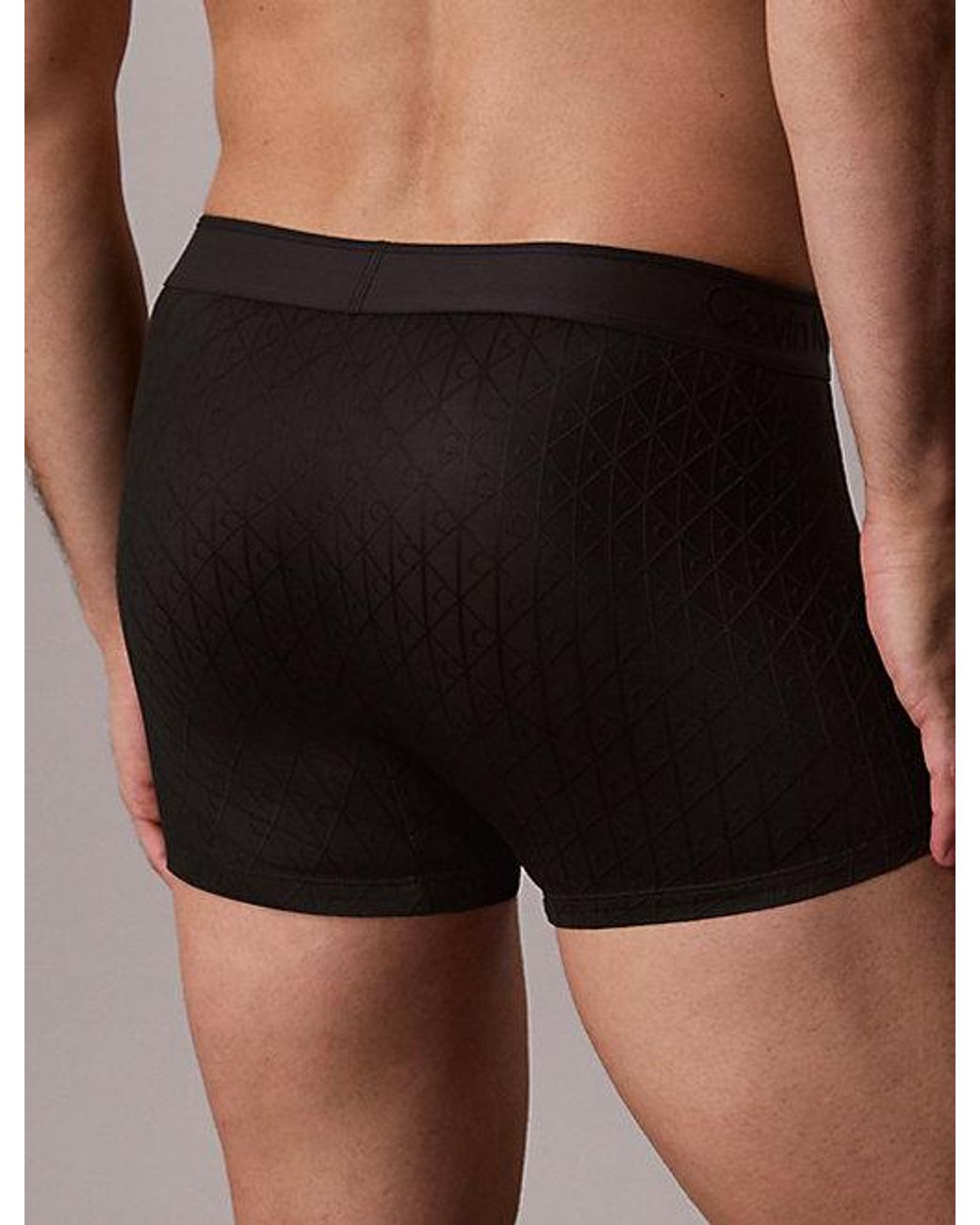 Calvin Klein Black Trunks Ck Emblem for men