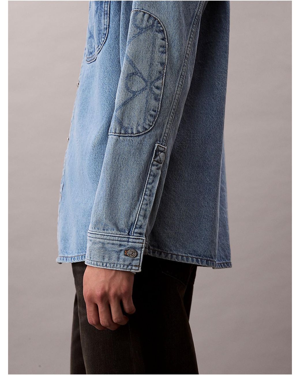 ジャケット・アウター Emblem Logo Denim Shirt Emblem Logo Denim Shirt Jacket blue 【公式通販】