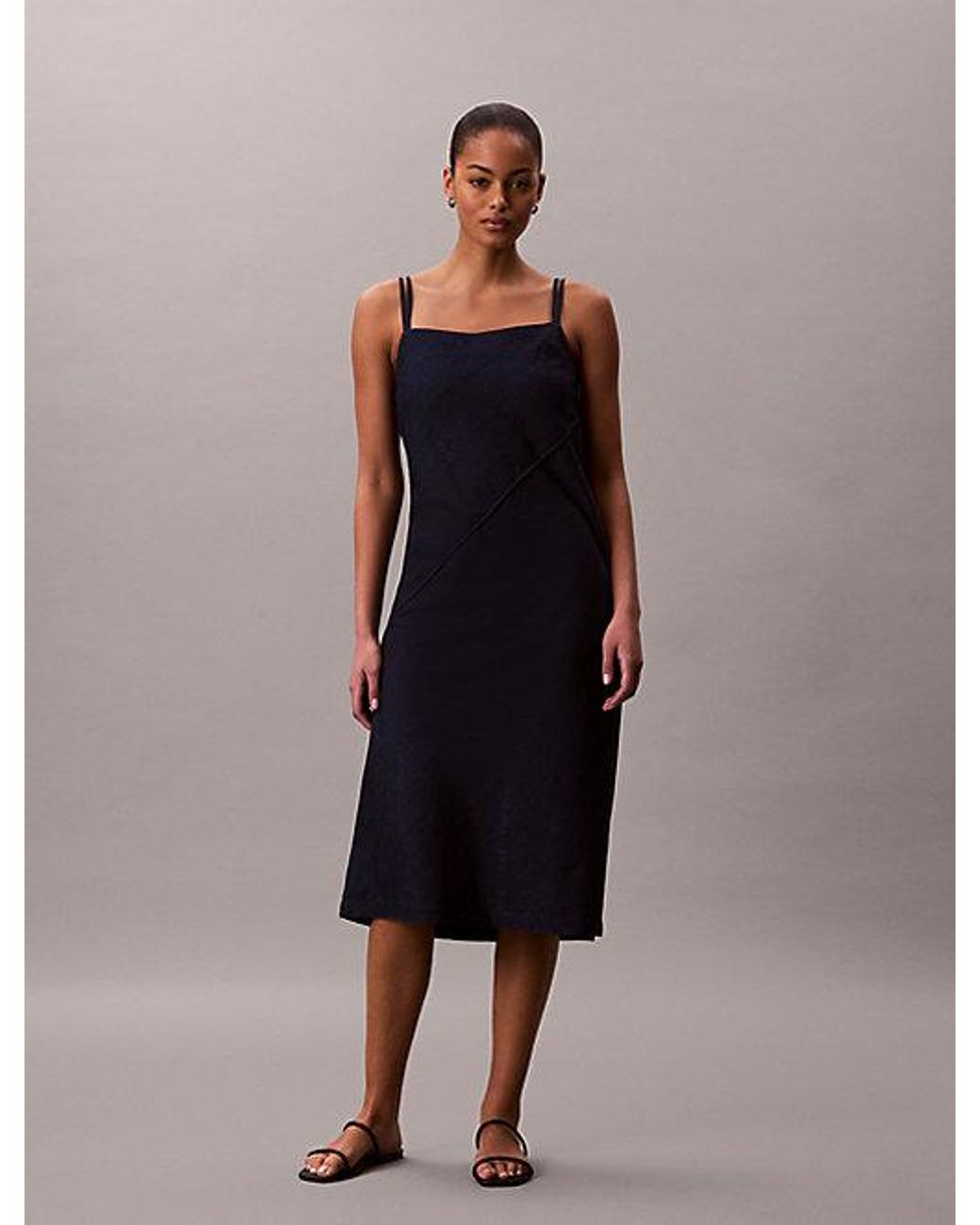 Calvin Klein Multicolor Jeans Soft Denim Cami Dress