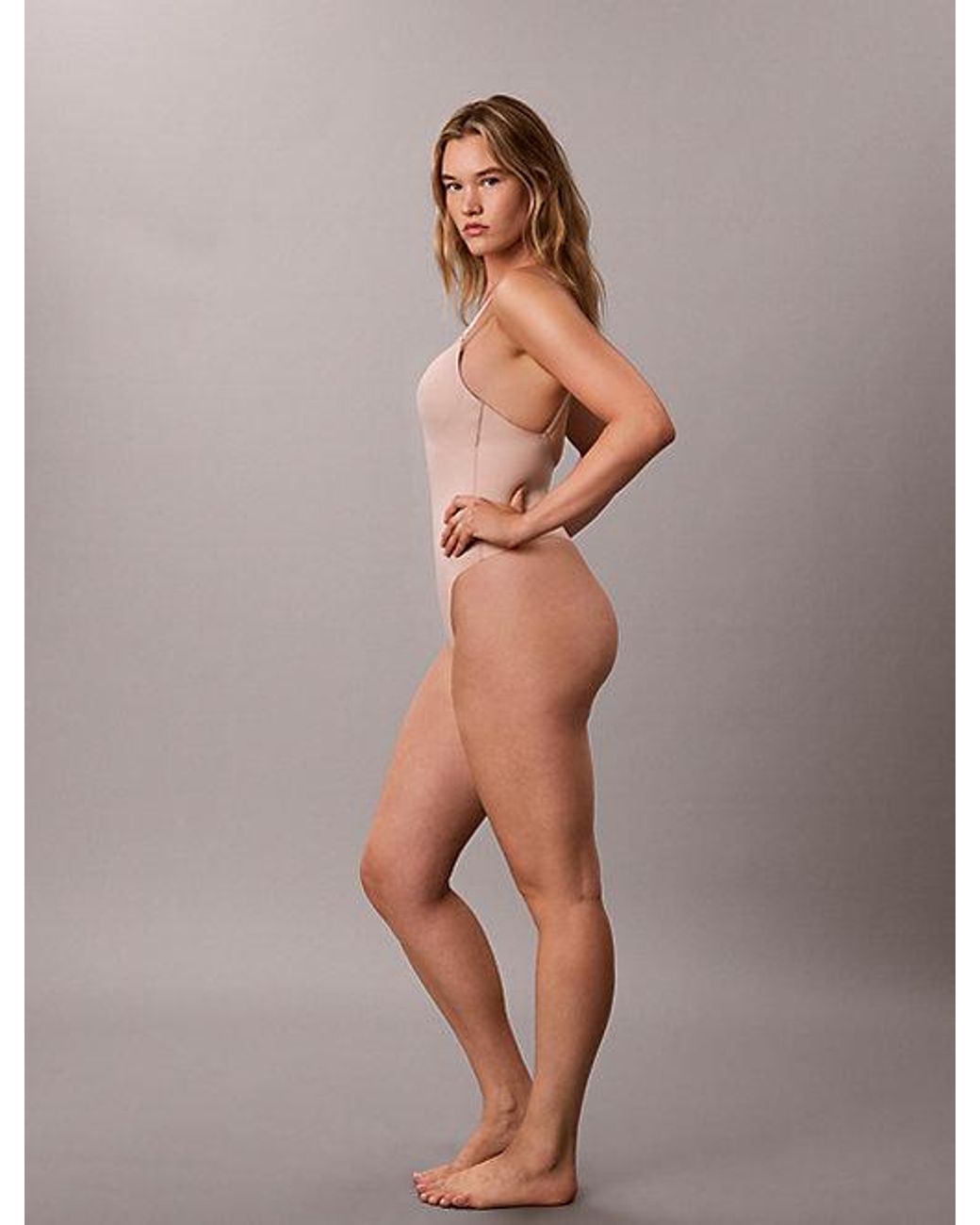 Calvin Klein Gray Shapewear Bodysuit Perfectly Fit Shapewear
