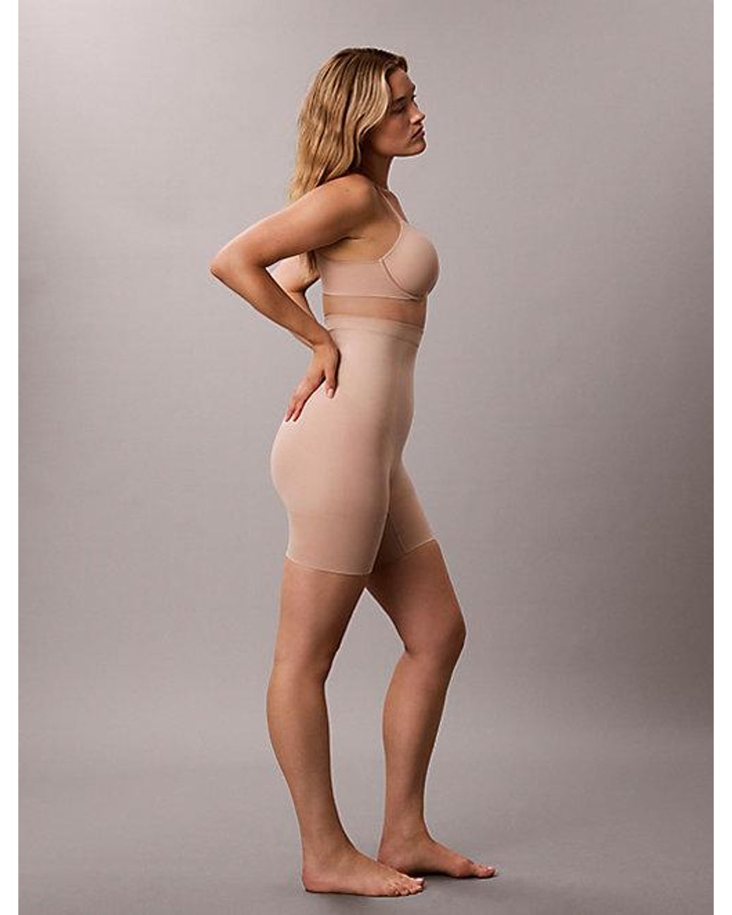 Calvin Klein Natural High Waisted Shapewear Shorts Perfectly Fit Secure Sculpt Shapewear