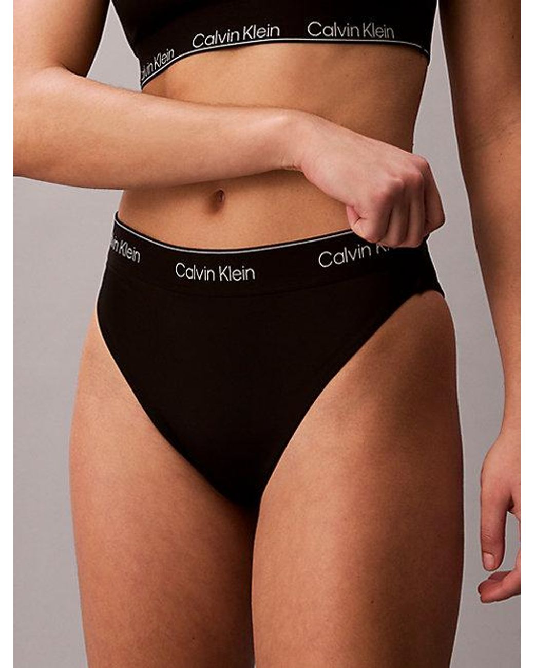 Calvin Klein Black Brazilian Bikini Bottoms Ck Icon