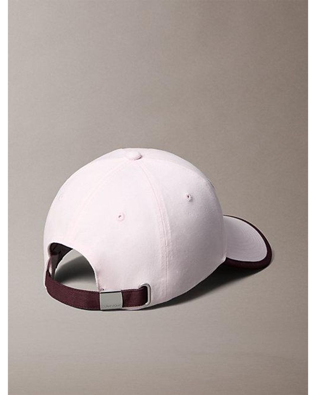 Calvin Klein Pink Uv Twill Bouclé Logo Adjustable Cap
