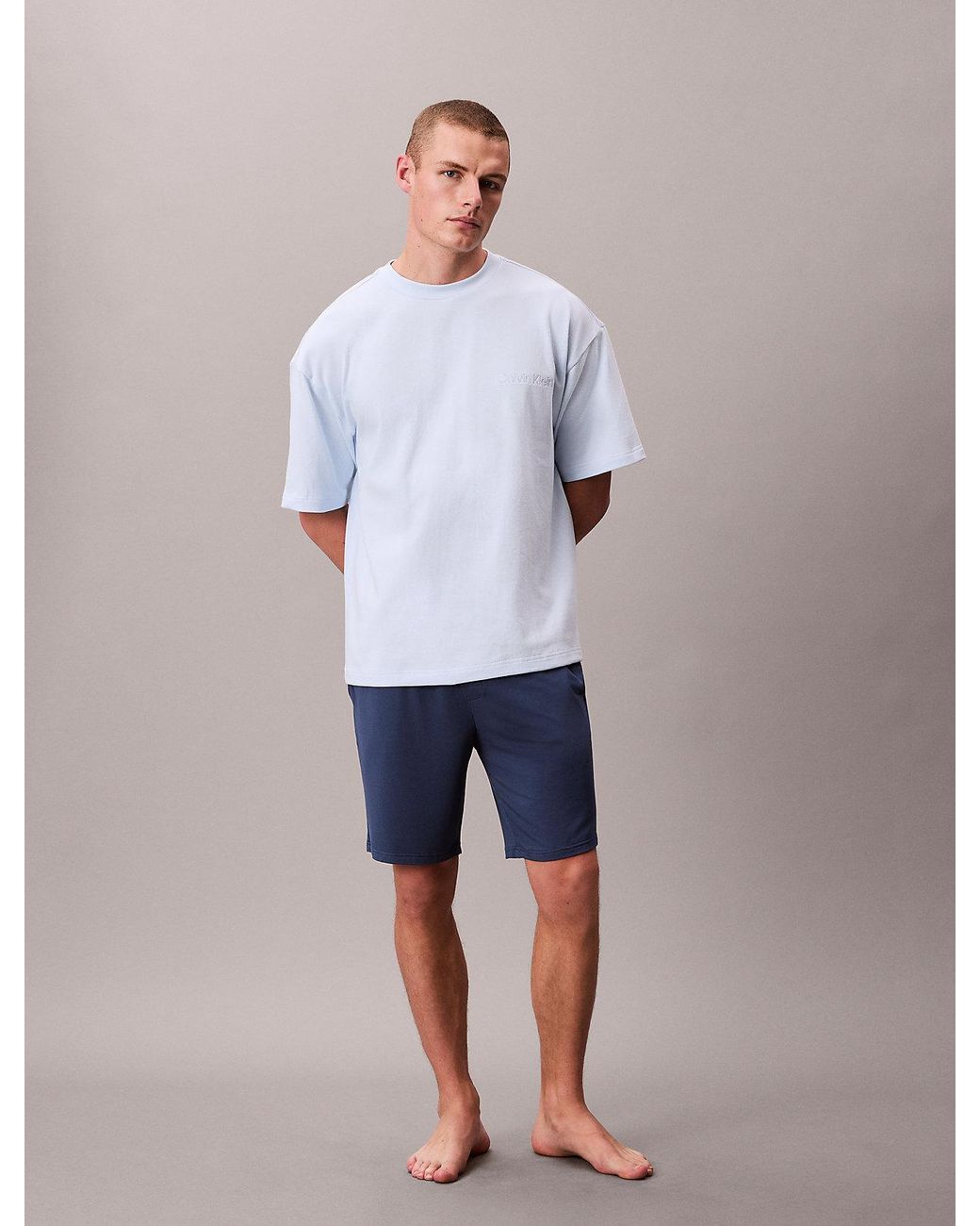 Ensemble De Pyjama Court Calvin Klein pour homme en coloris White
