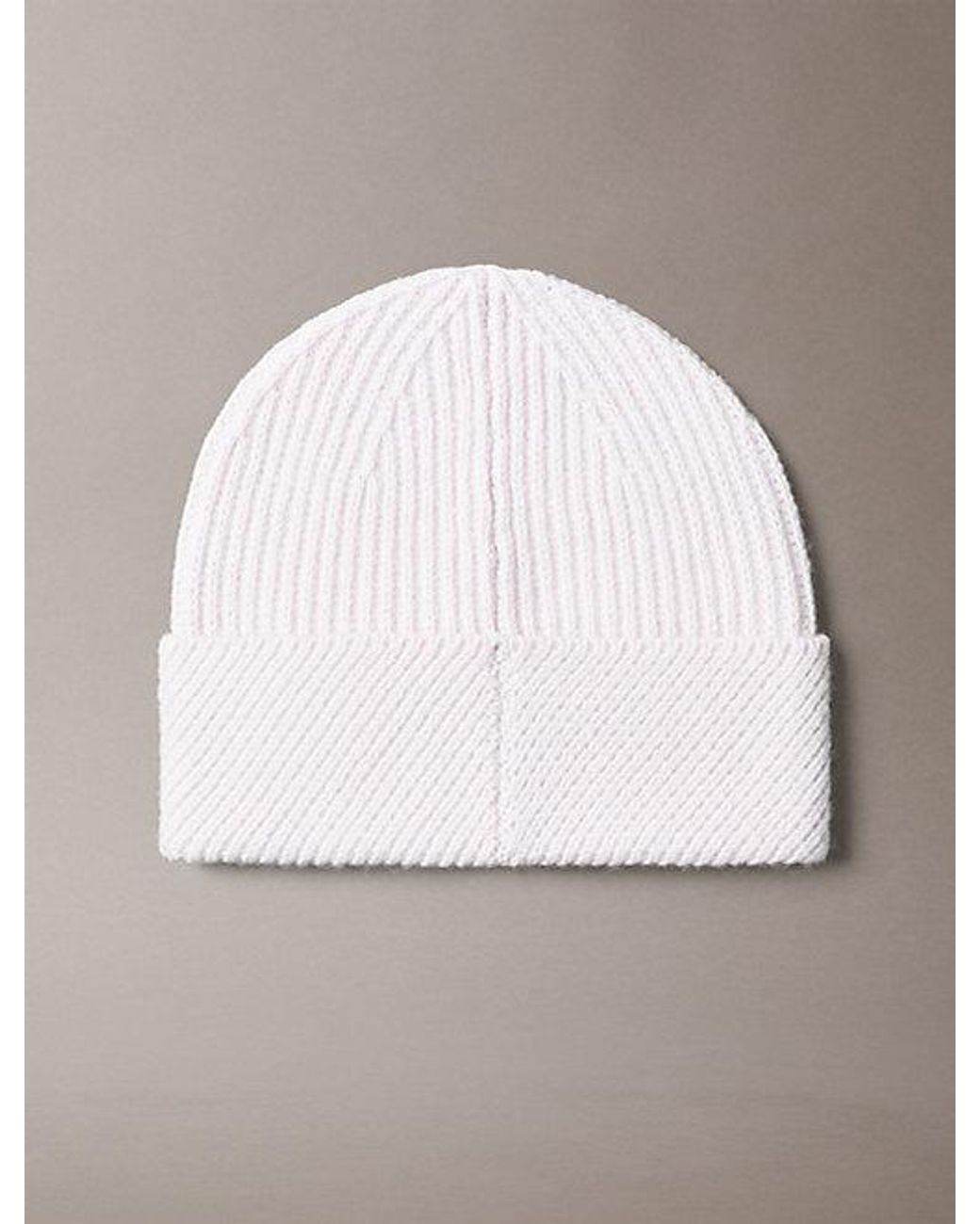 Calvin Klein Multicolor Wool Blend Monogram Beanie