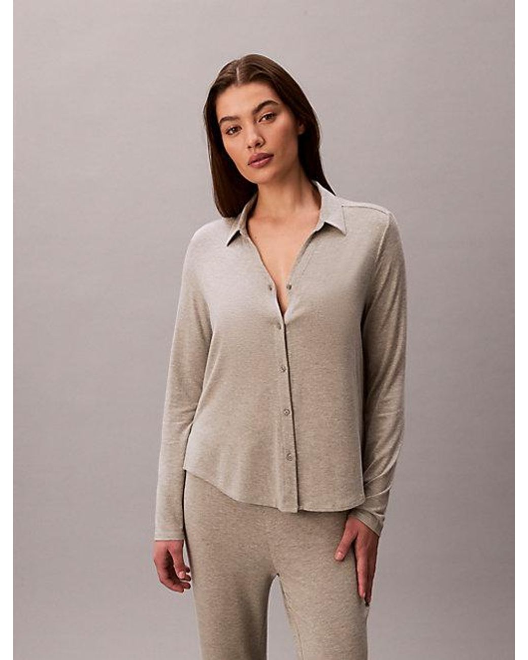 Calvin Klein Multicolor Shirt And Pants Set Ultra Soft Modal