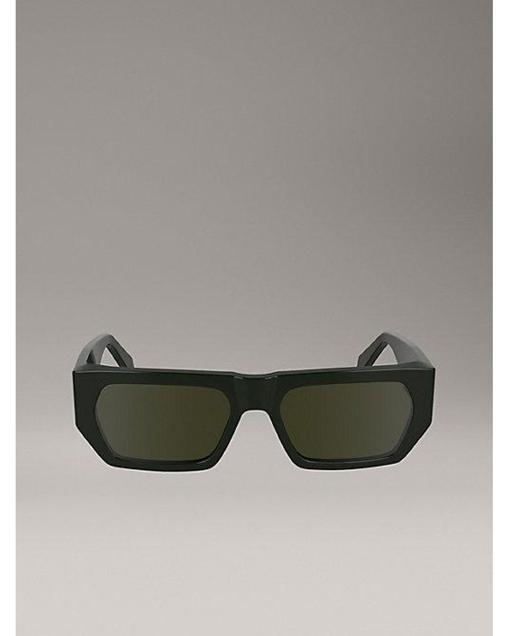 Calvin Klein Gray Jeans Modified Rectangle Sunglasses