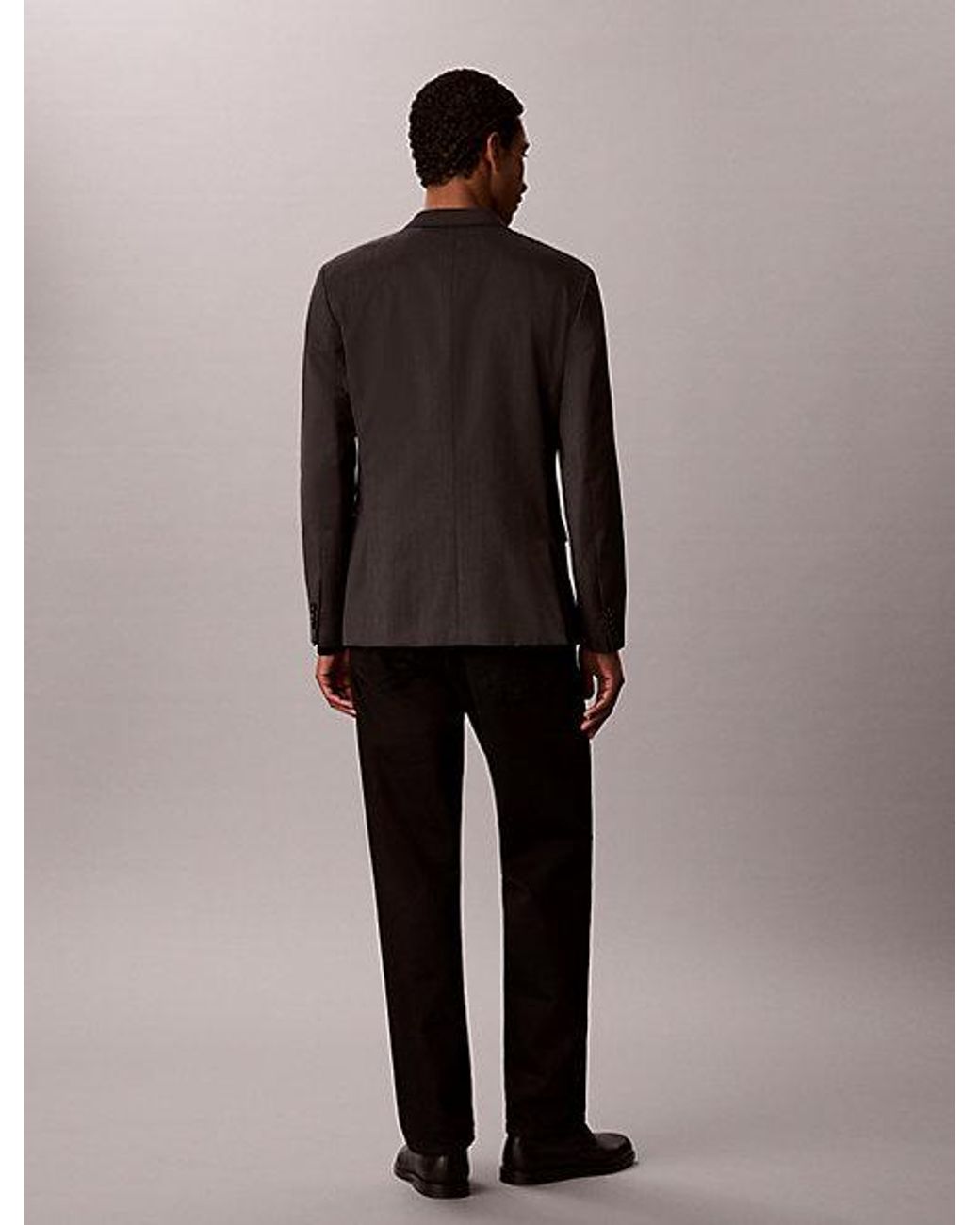 Calvin Klein Multicolor Slim Wool Textured Blazer for men