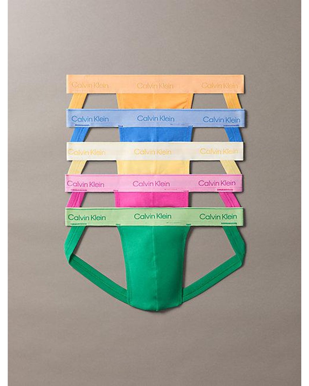Calvin Klein 5-Pack Jockstraps in het Multicolor voor heren