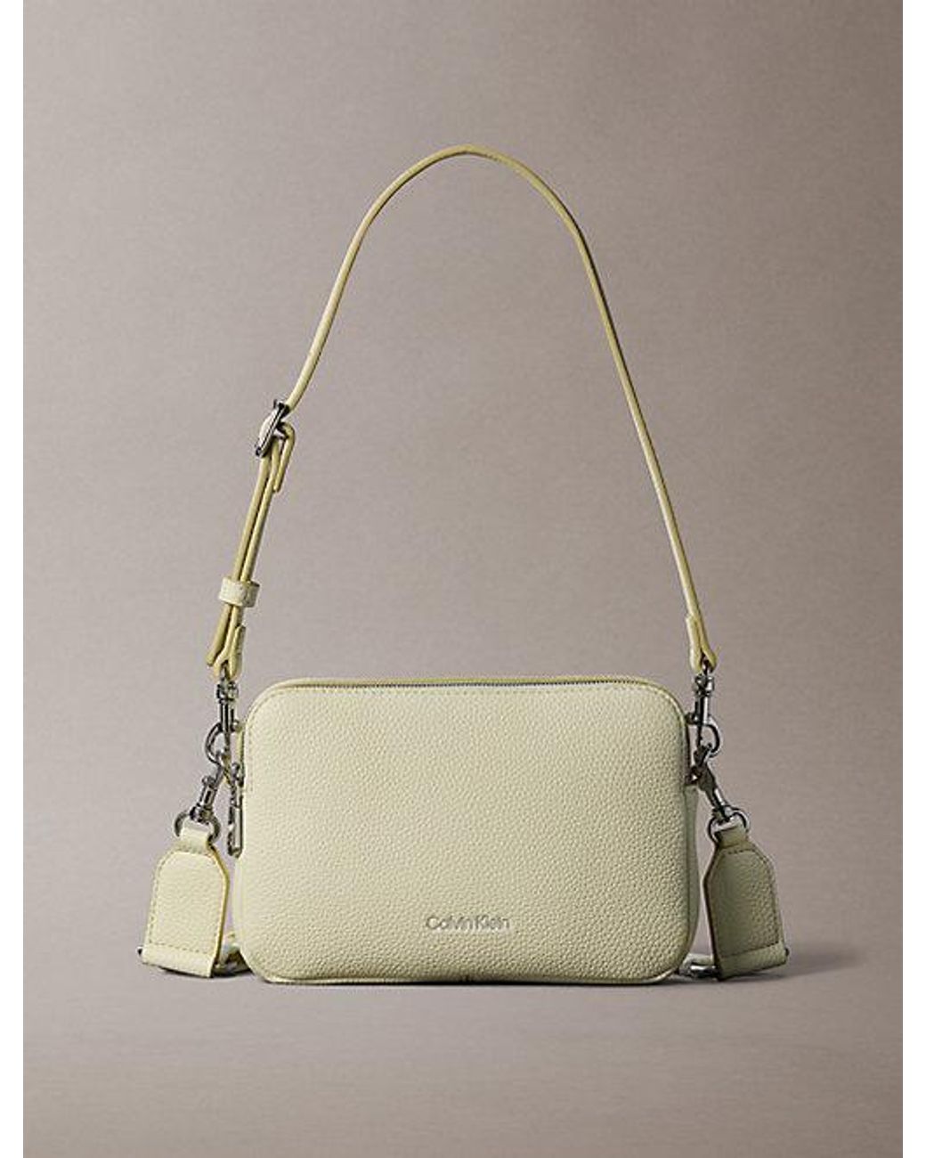 Calvin Klein Natural Logo Strap Camera Bag