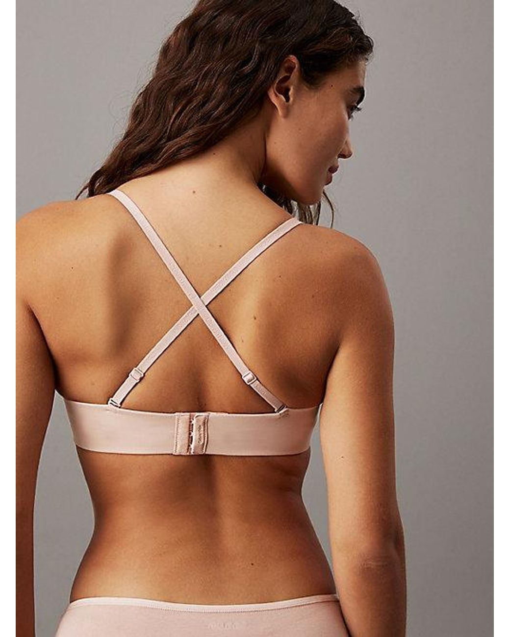 Calvin Klein Strapless Demi-Bh in het Brown
