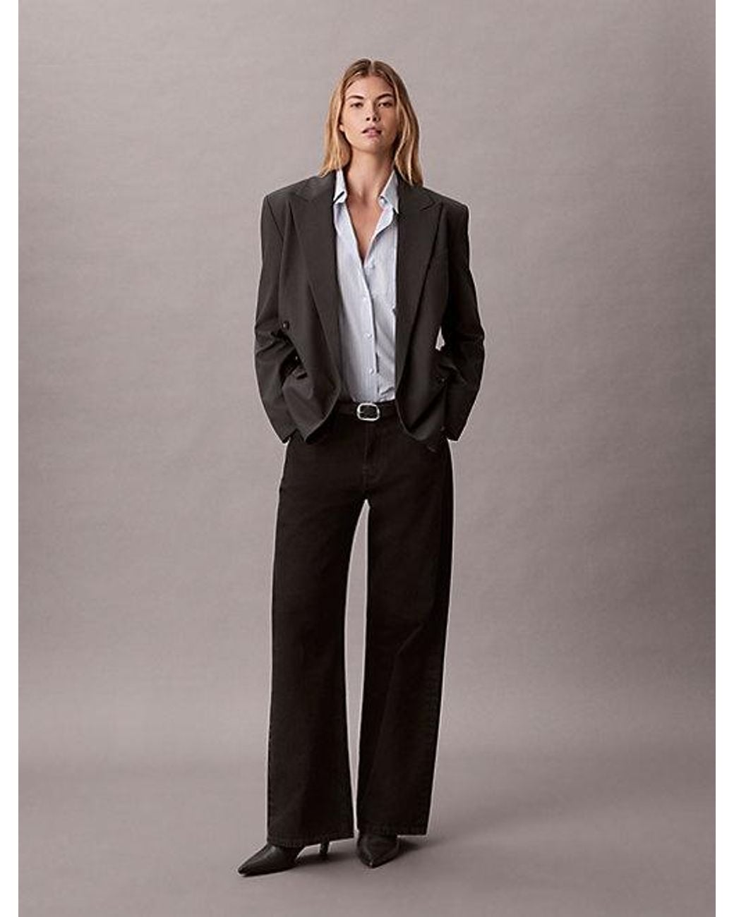 Calvin Klein Multicolor Jeans Classic Double Breasted Blazer