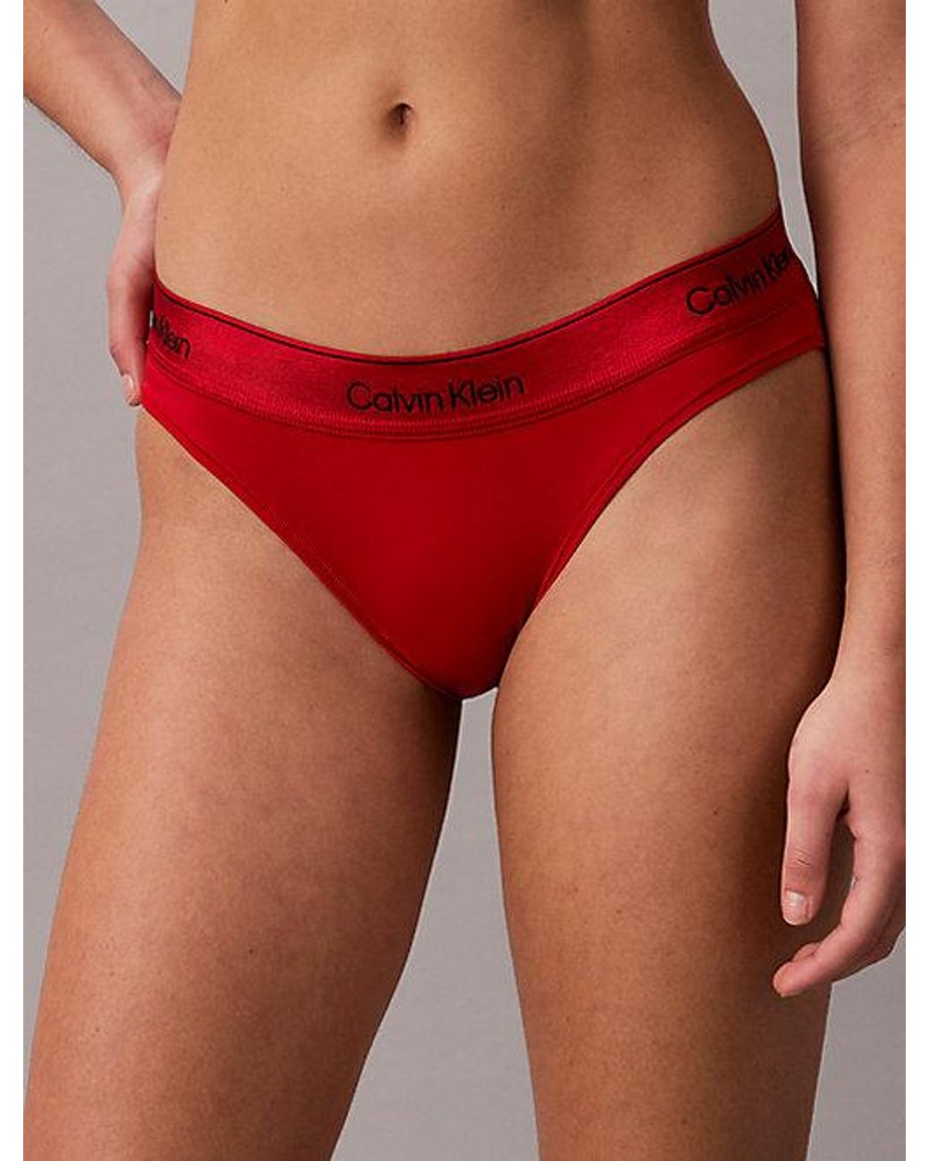 Calvin Klein Red Unlined Bralette Set