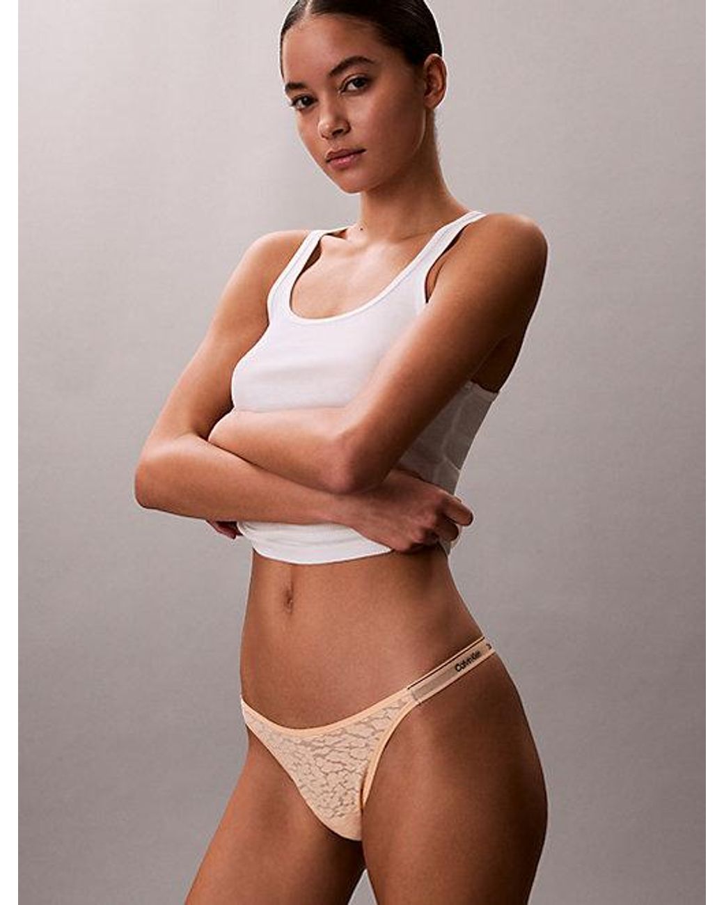 Calvin Klein Lage String in het Multicolor