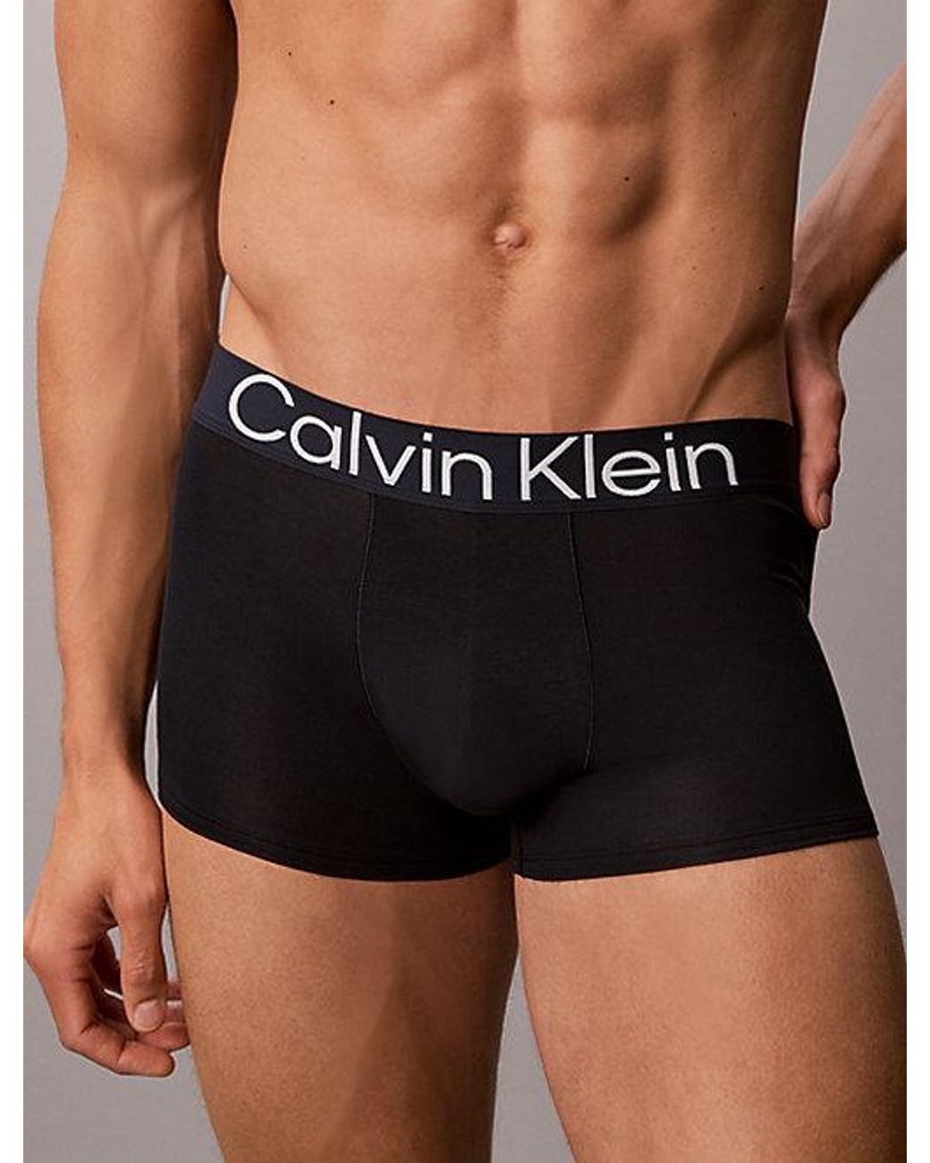 Calvin Klein Blue 3 Pack Trunks Ultra Soft Cotton Lyocell for men