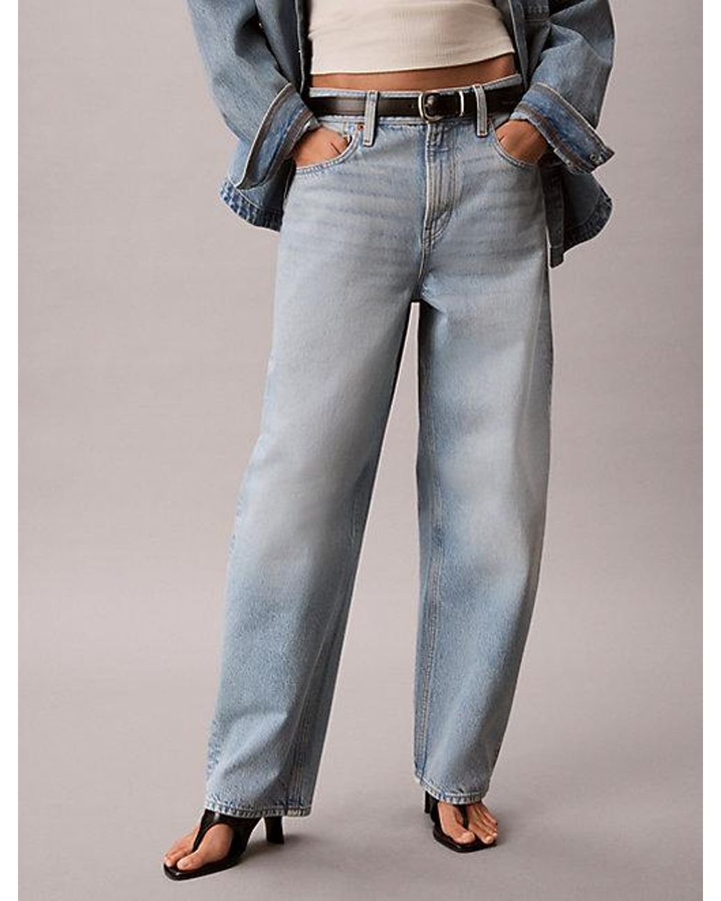 Calvin Klein Blue Jeans Relaxed Barrel Jeans