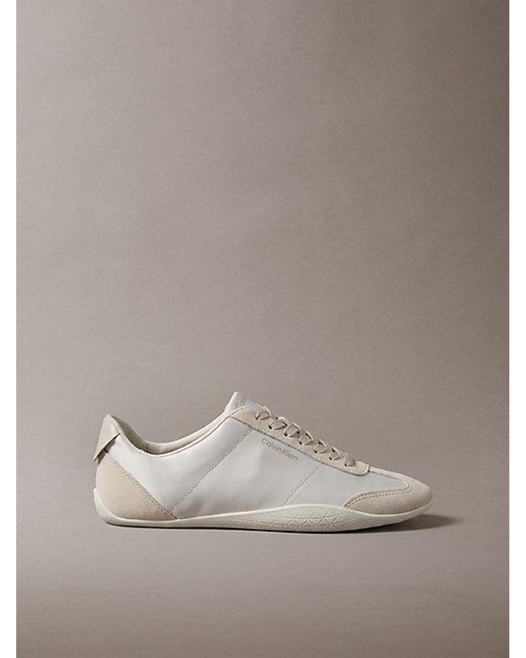 Calvin Klein Gray Satin Hybrid Ballet Trainers
